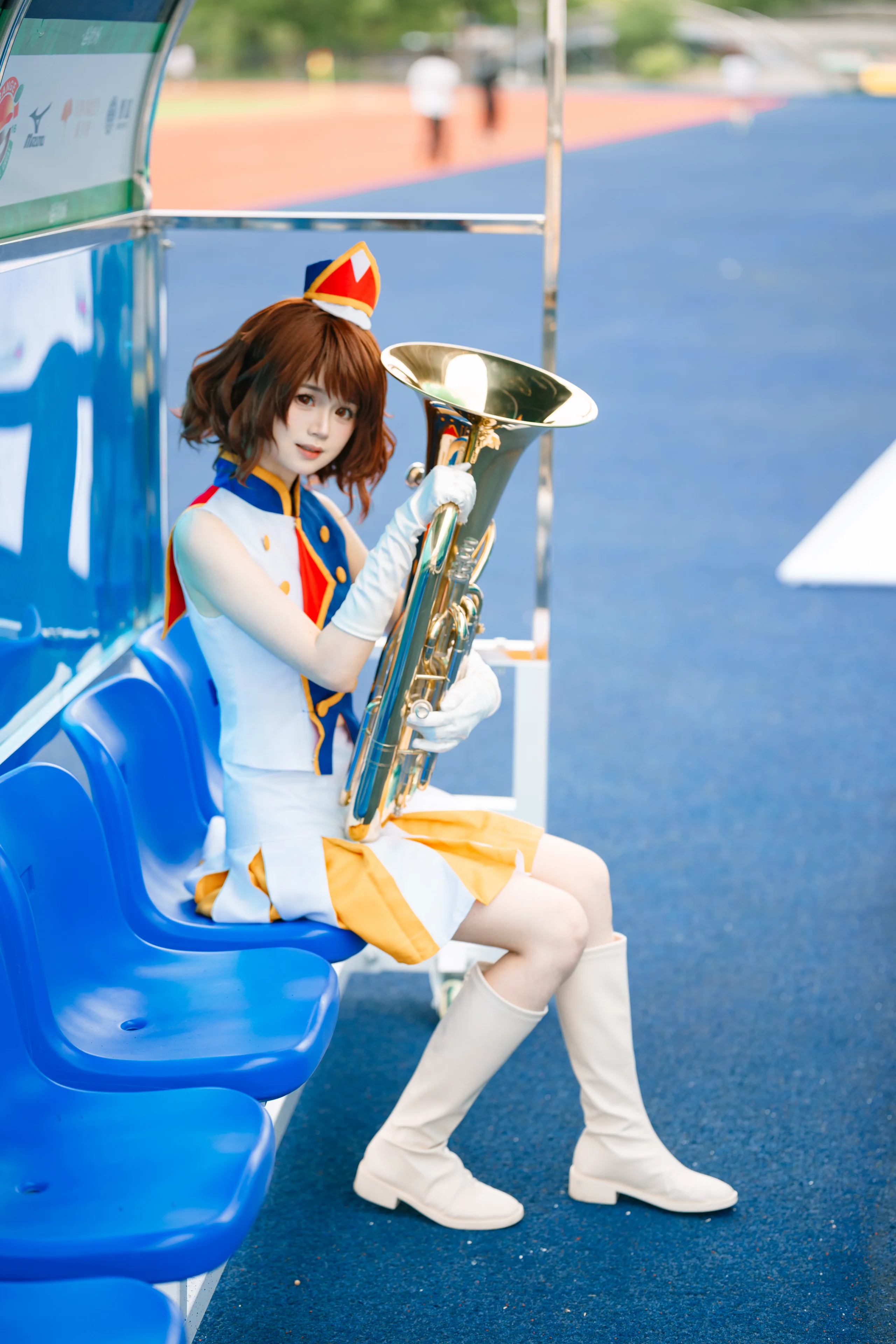 【黄前久美子cos】吹响吧上低音号，在阴晴不定的球场与晚霞间应援 - 第 9 张