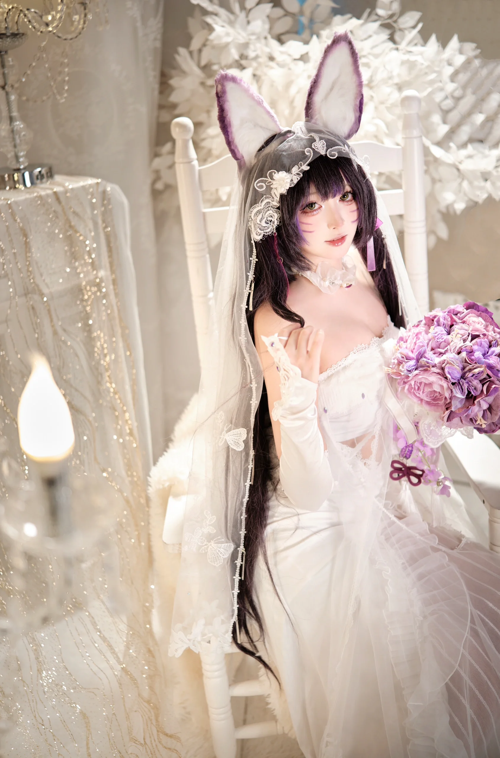 【武藏cos】碧蓝航线花嫁，愿以白纱见证誓言