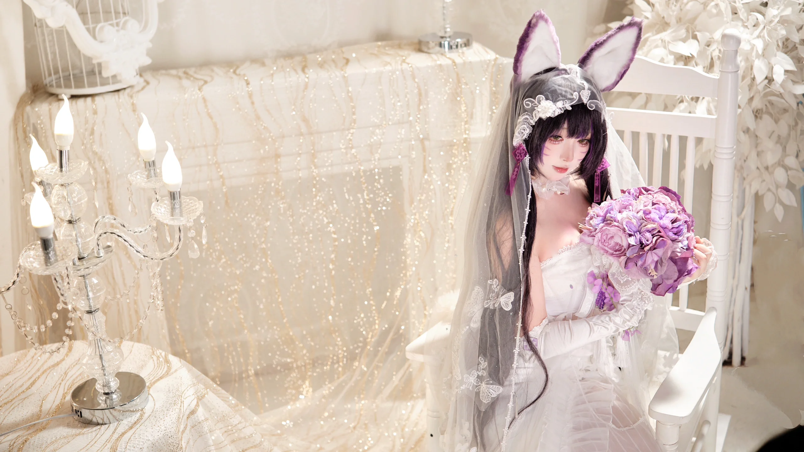 【武藏cos】碧蓝航线花嫁，愿以白纱见证誓言 - 第 3 张