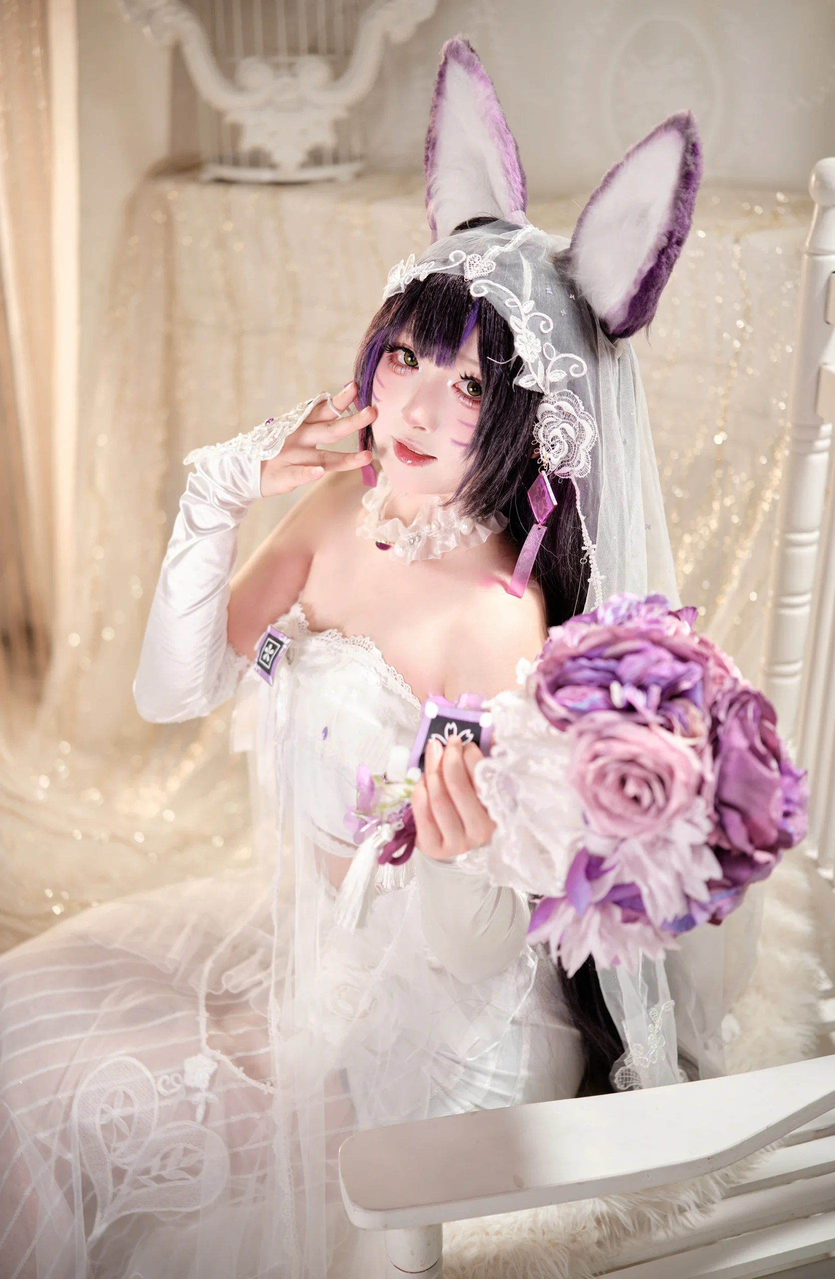 【武藏cos】碧蓝航线花嫁，愿以白纱见证誓言 - 第 4 张