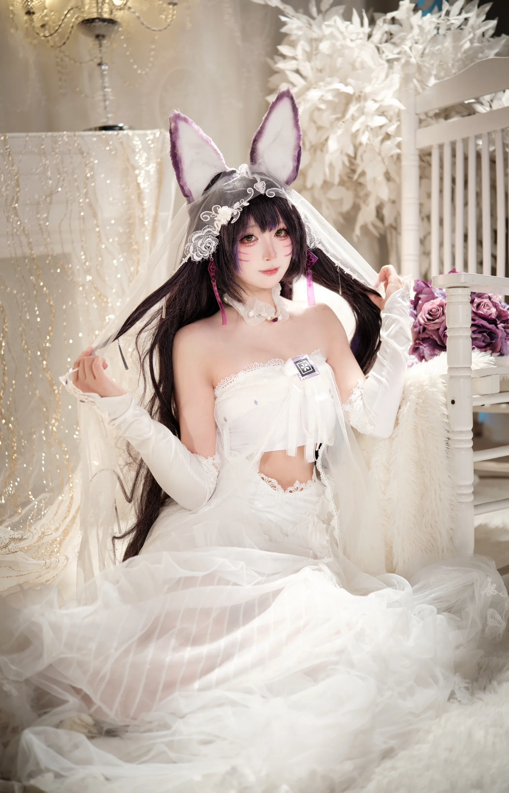 【武藏cos】碧蓝航线花嫁，愿以白纱见证誓言 - 第 5 张