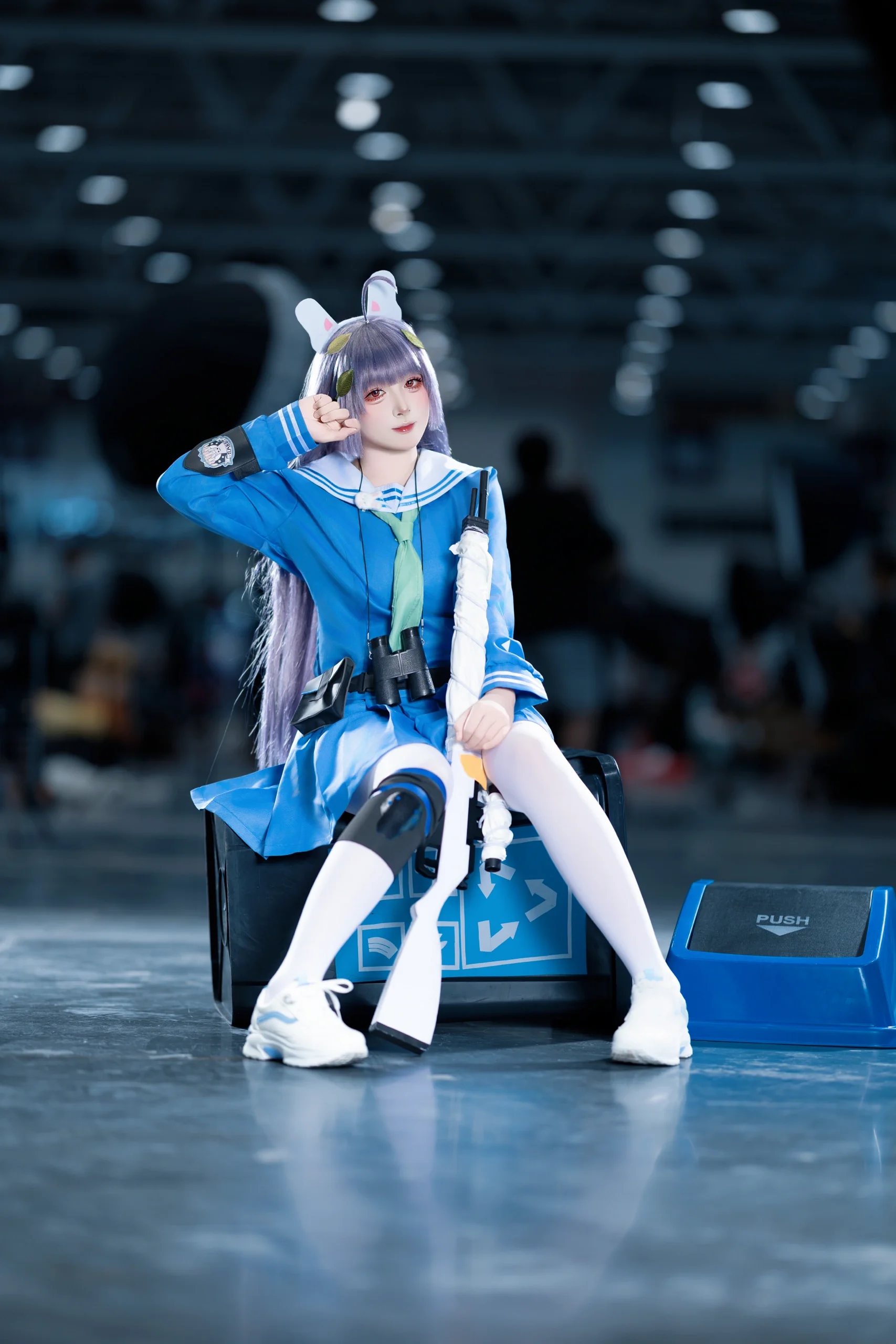 【霞泽美游cos】蔚蓝档案里的垃圾兔小队员 - 第 1 张