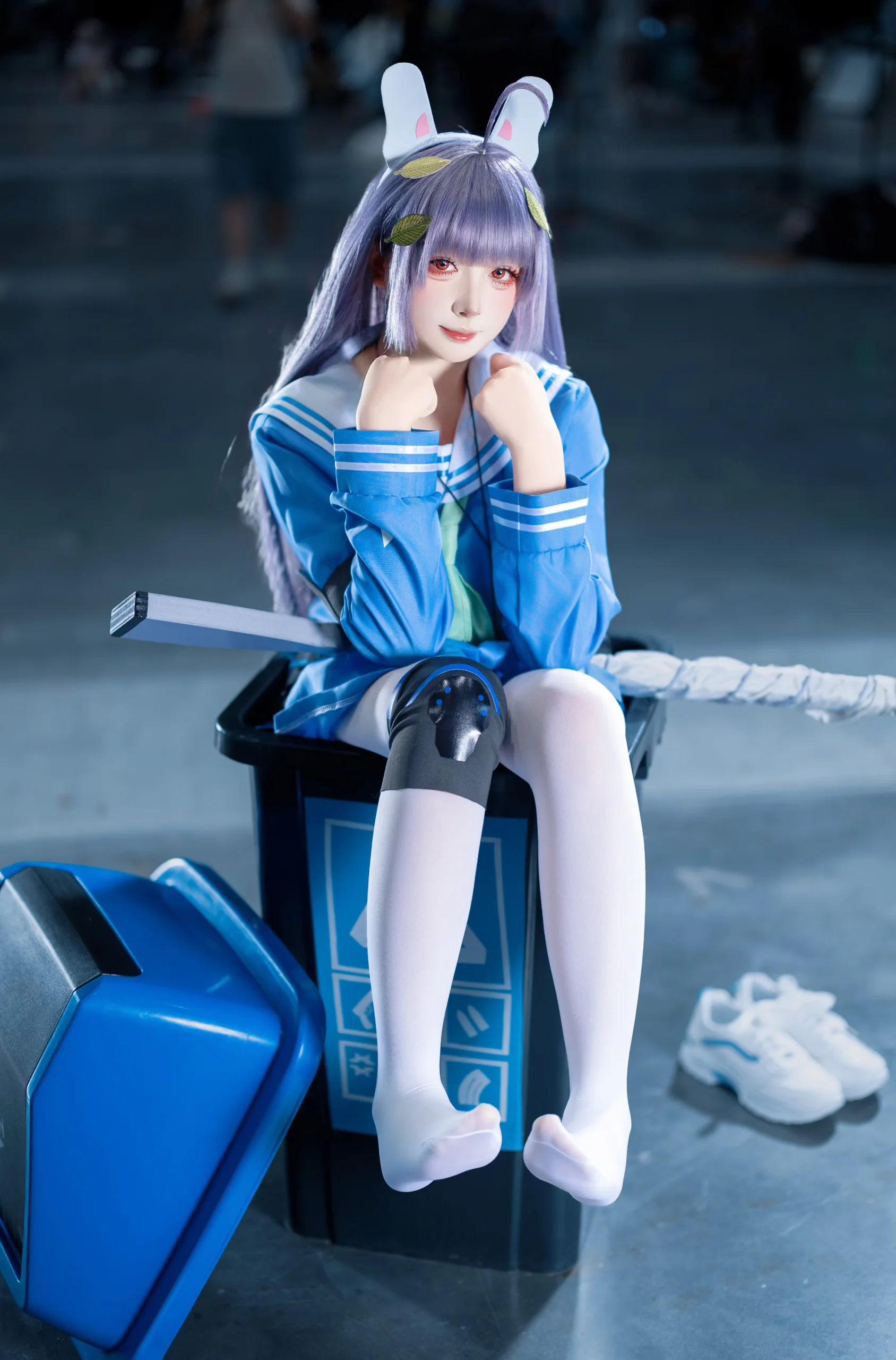 【霞泽美游cos】蔚蓝档案里的垃圾兔小队员 - 第 2 张