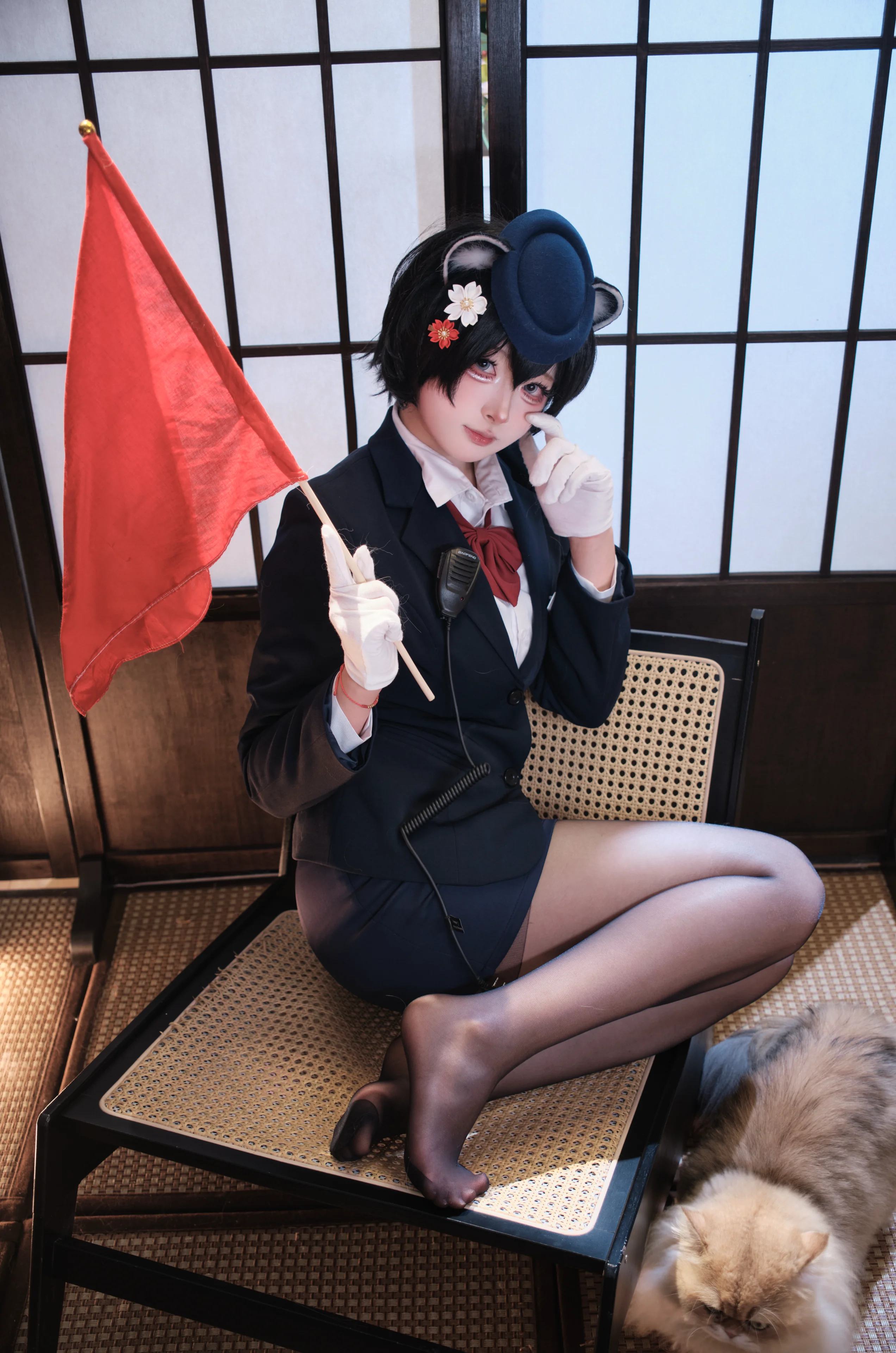 【蔚蓝档案春日椿cos】即使困意满满也要认真指挥 - 第 5 张