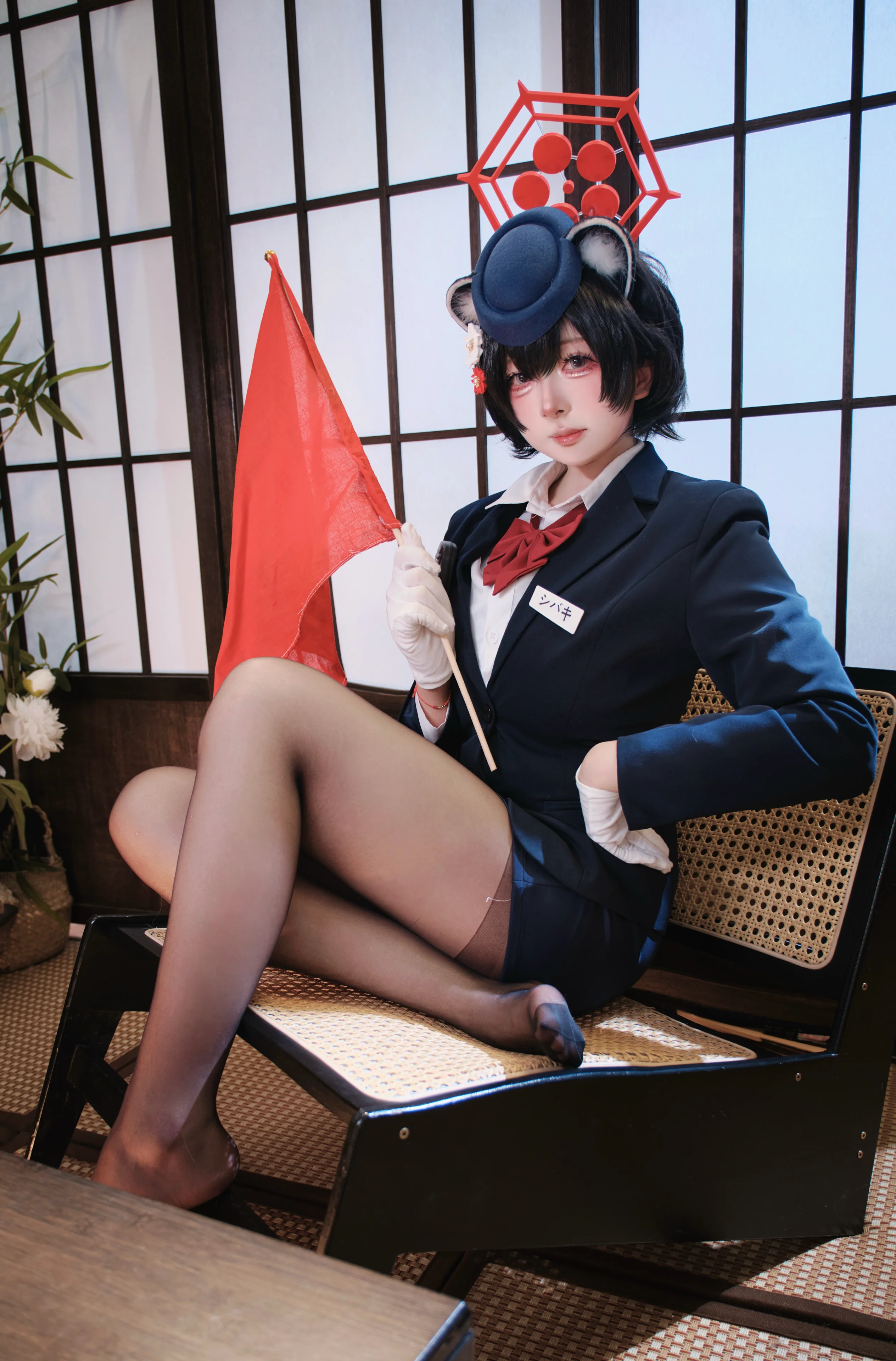 【蔚蓝档案春日椿cos】即使困意满满也要认真指挥 - 第 8 张