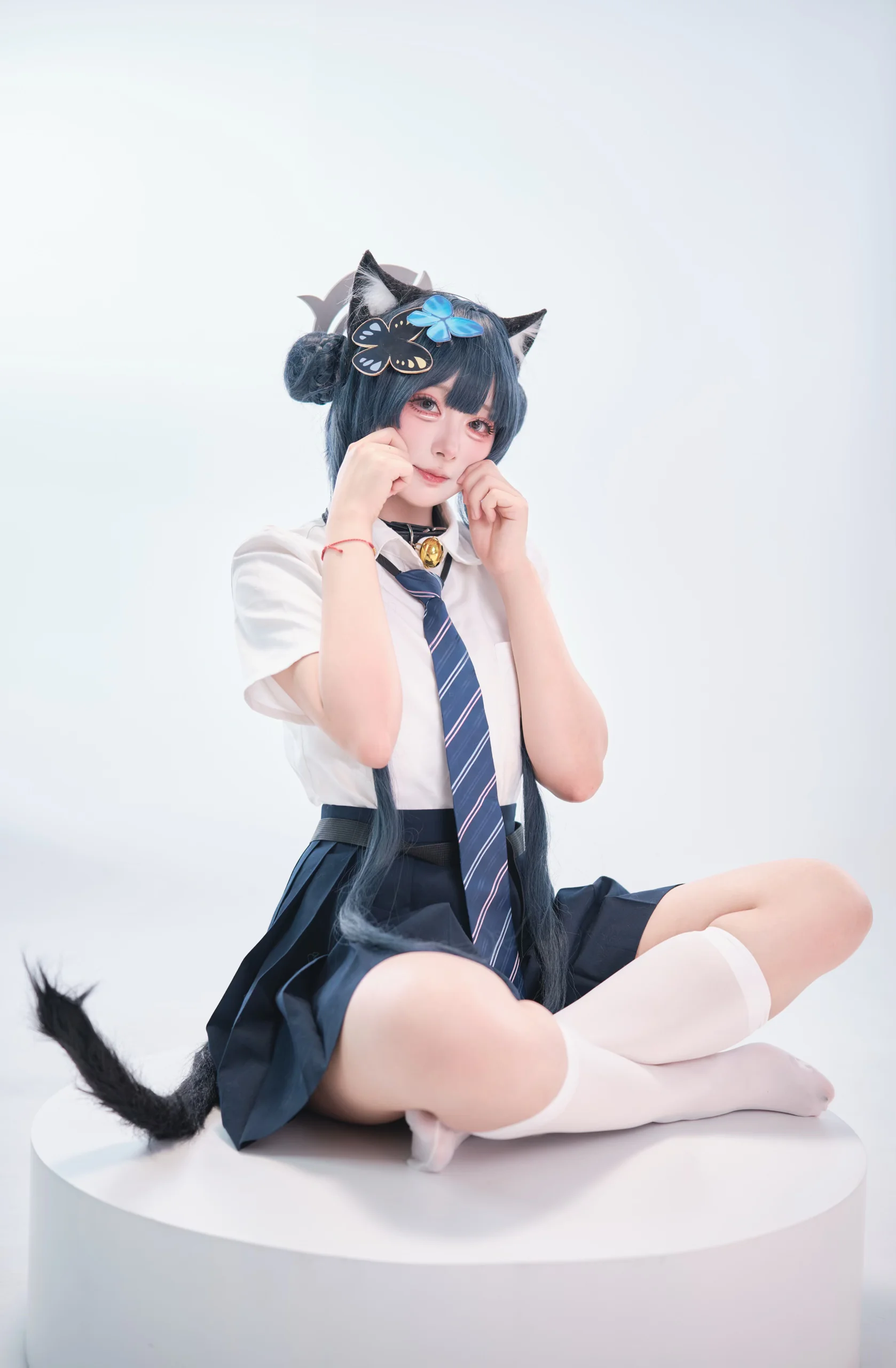 【妃咲cos】蔚藍檔案的貓系校服少女 - 第 2 張