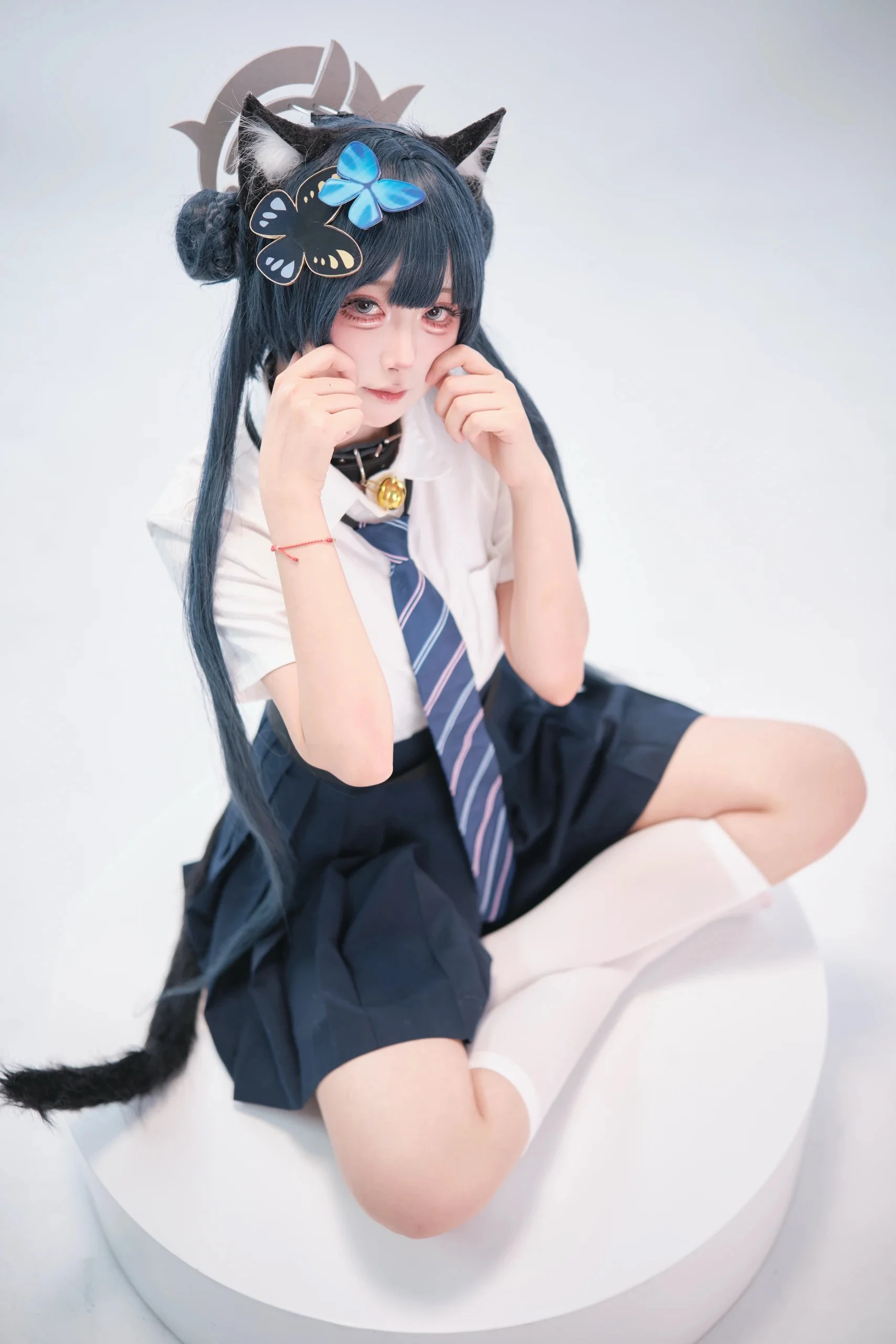 【妃咲cos】蔚藍檔案的貓系校服少女
