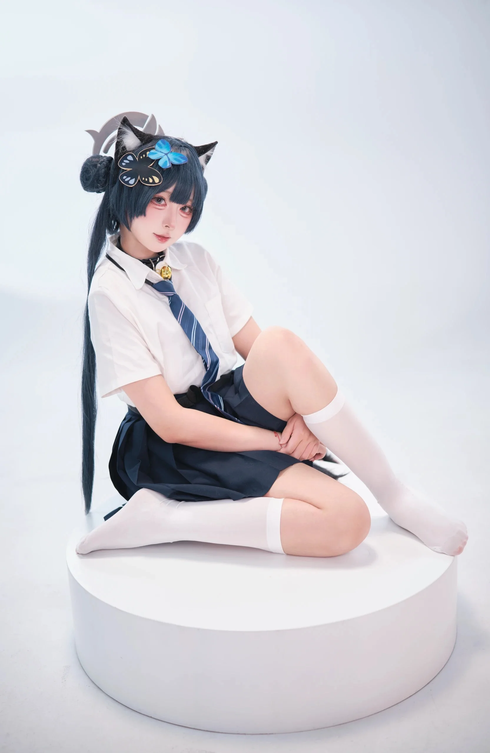 【妃咲cos】蔚藍檔案的貓系校服少女 - 第 4 張