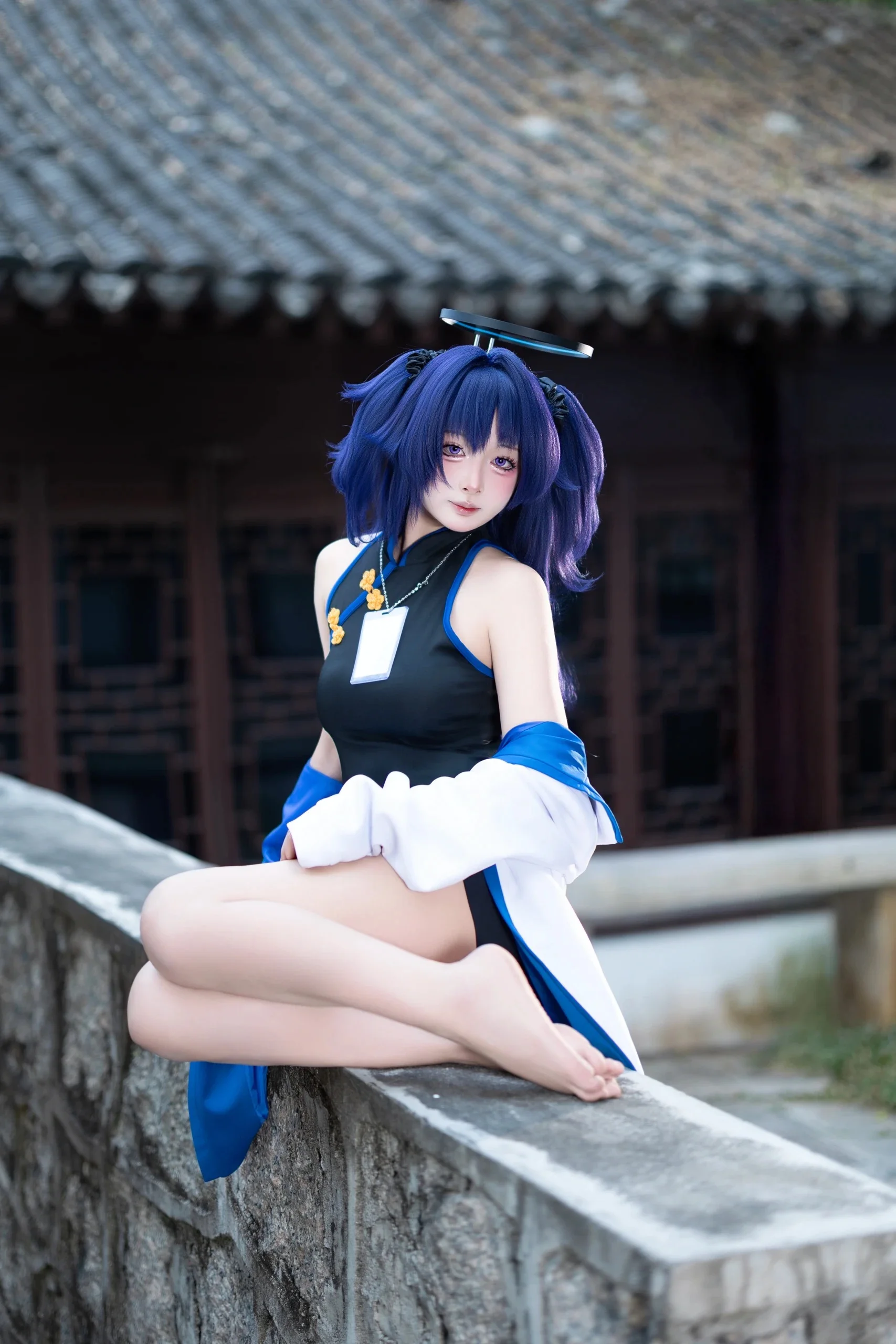 早濑优香cos 蔚蓝档案里的古韵旗袍香