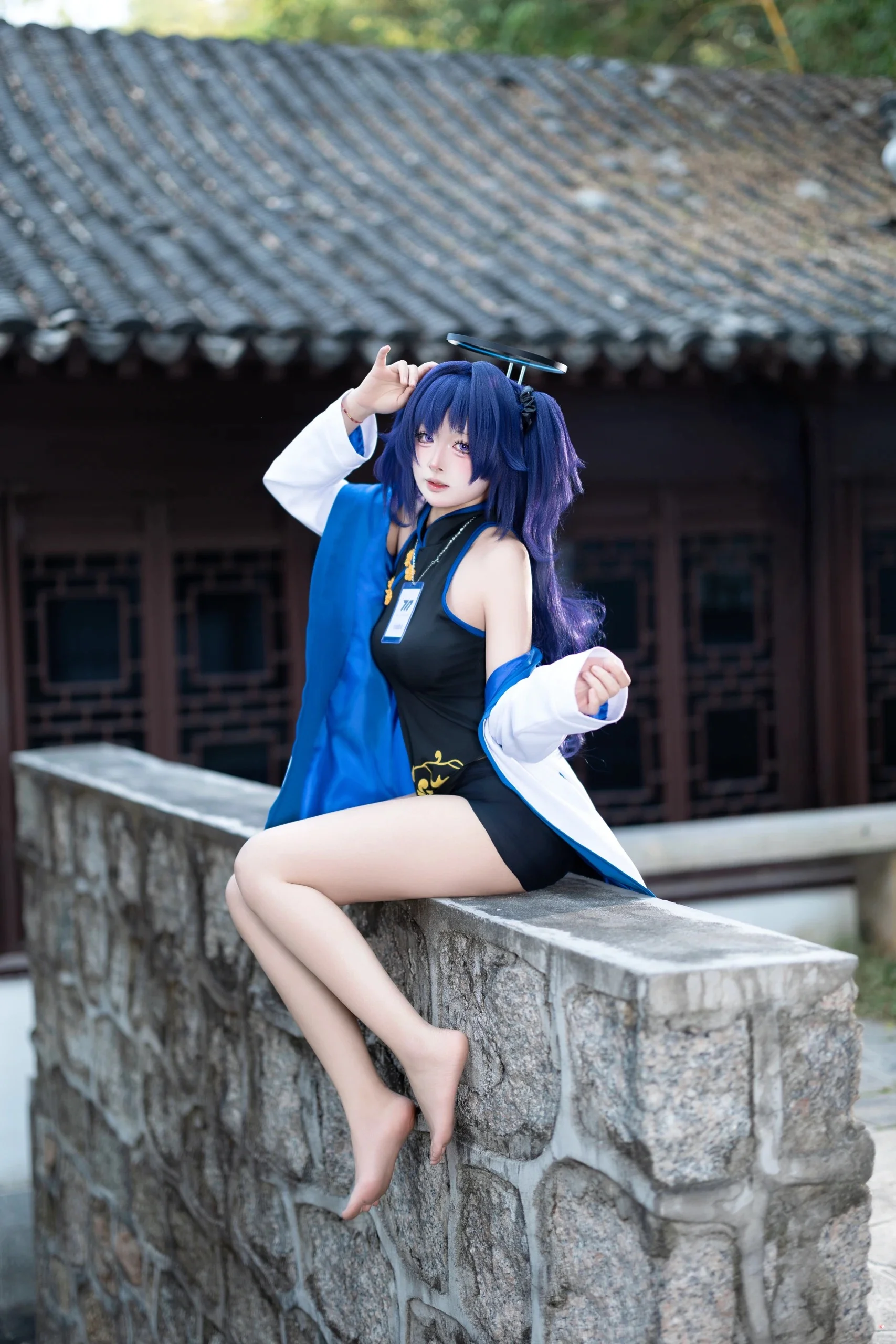 早濑优香cos 蔚蓝档案里的古韵旗袍香 - 第 2 张