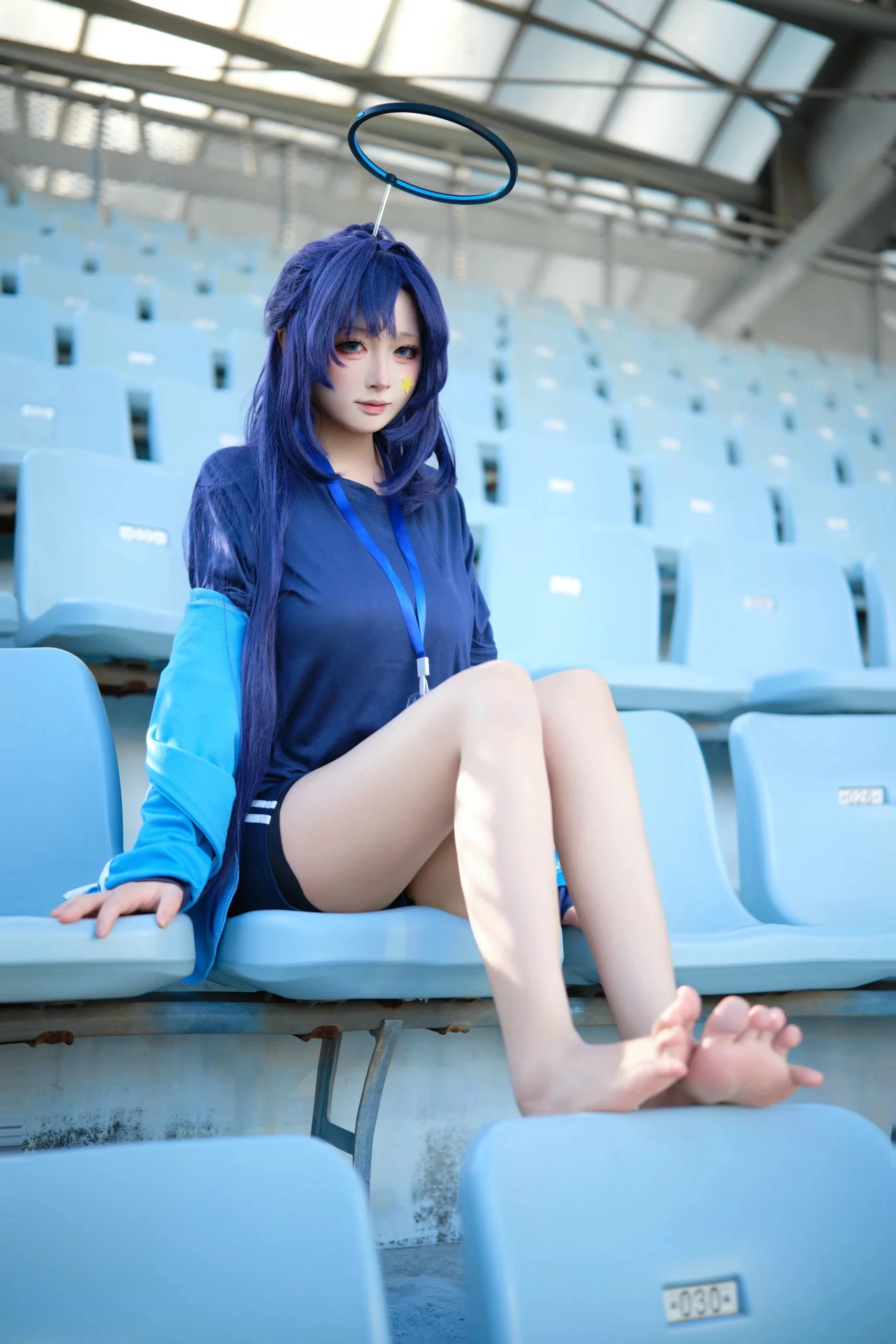 【早濑优香cos】蔚蓝档案里的体操服运动时刻 - 第 3 张