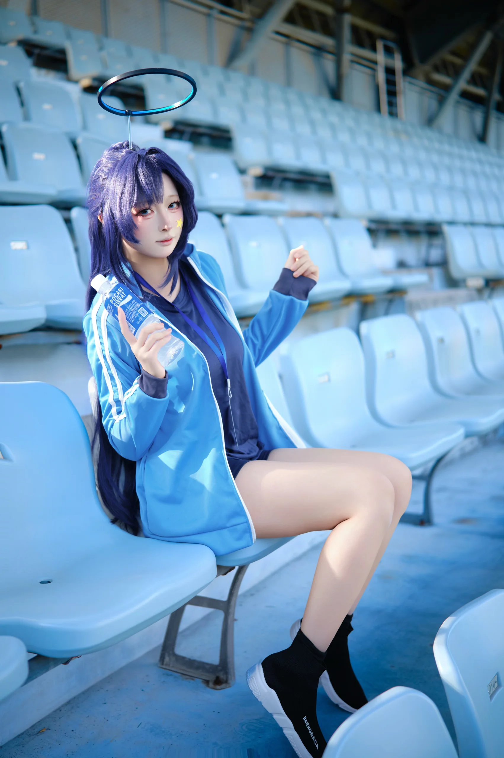 【早濑优香cos】蔚蓝档案里的体操服运动时刻 - 第 5 张