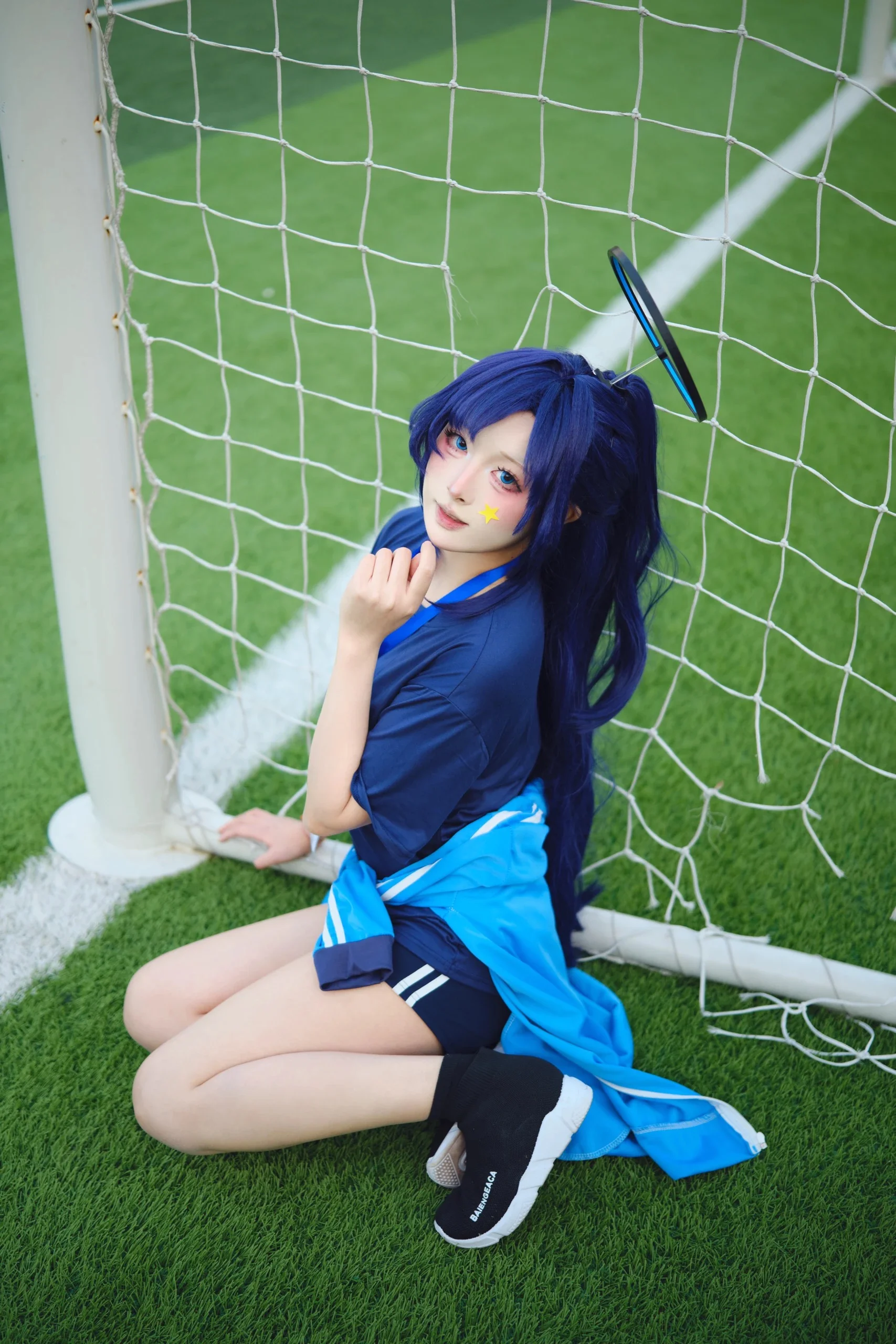 【早濑优香cos】蔚蓝档案里的运动少女，操场上的蓝色身影 - 第 1 张