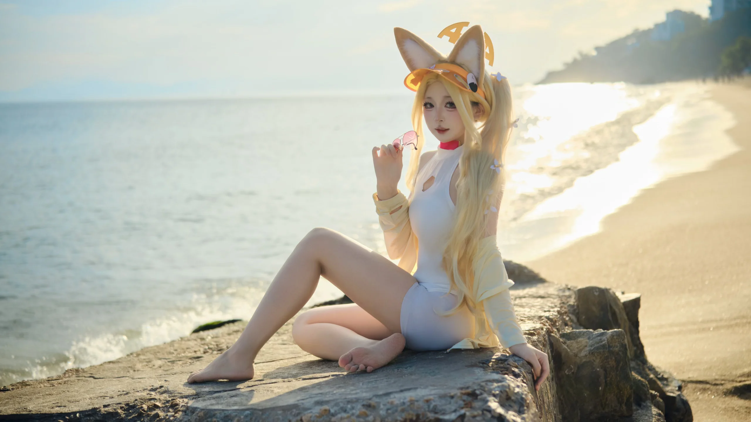 【水聖婭cos】蔚藍檔案的夏日海邊出片 - 第 3 張