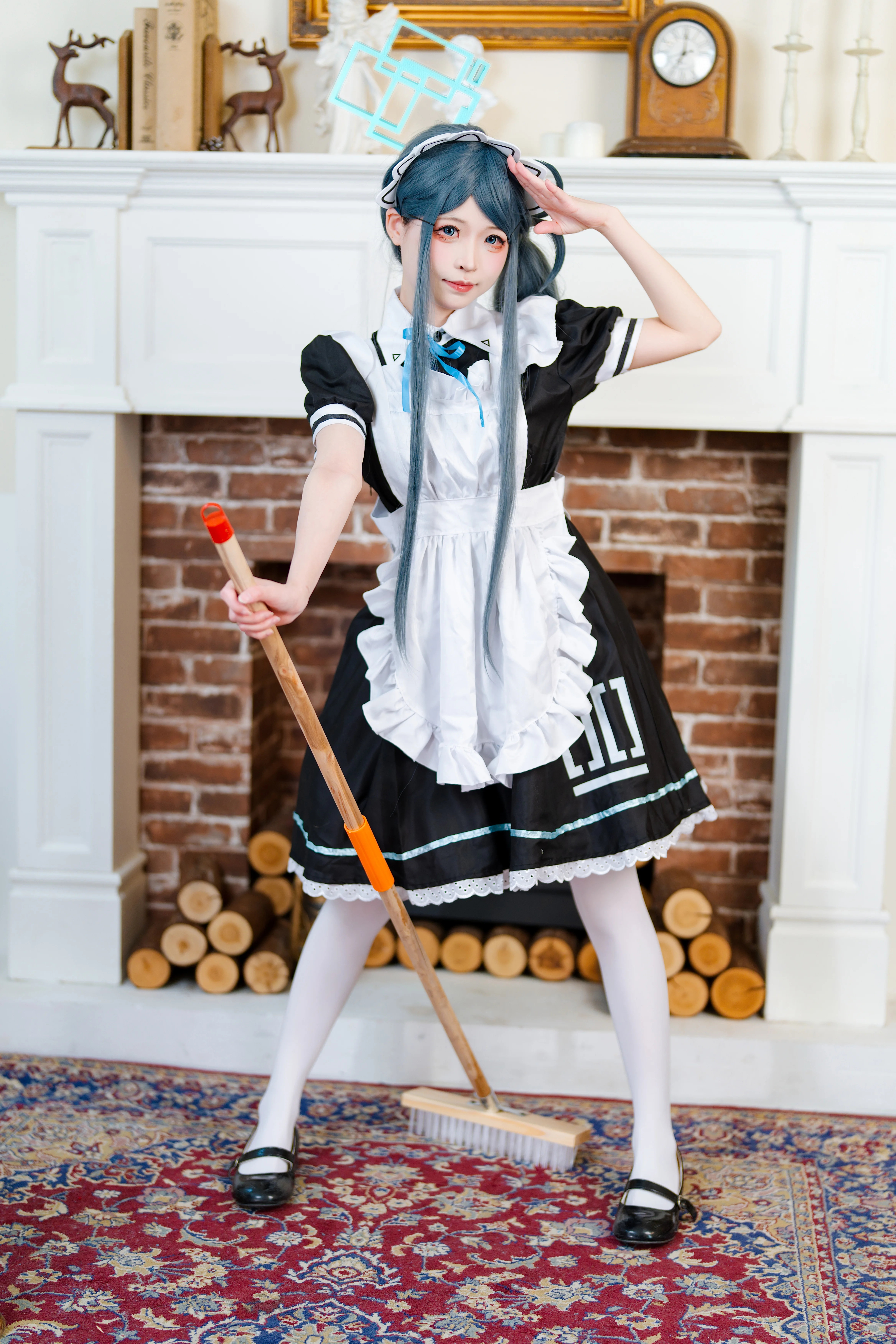 【天童アリス コスプレ】ブルーアーカイブでのメイドのお掃除日常