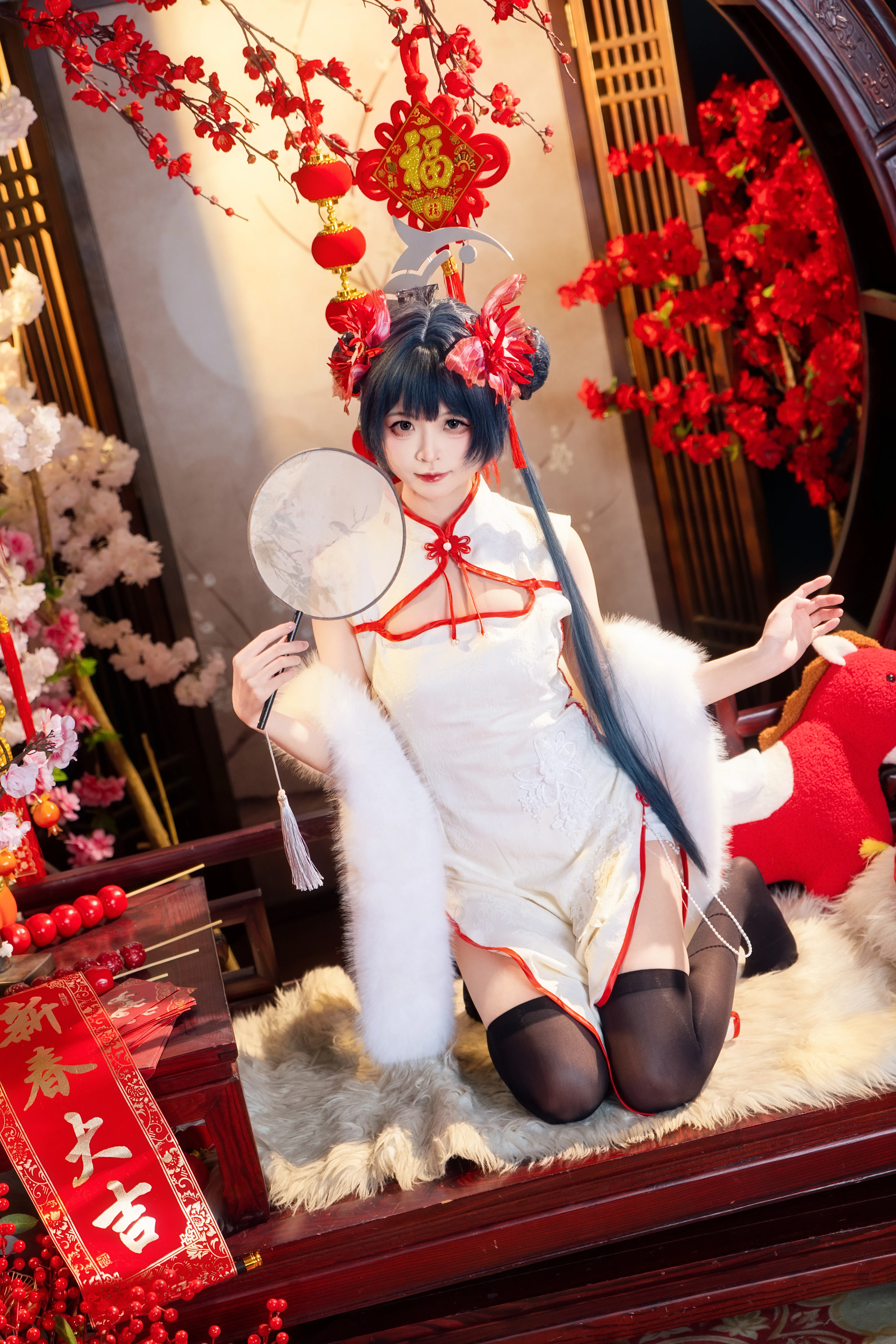 【妃咲cos】蔚藍檔案新春旗袍，啟歲新章萬事順遂 - 第 4 張