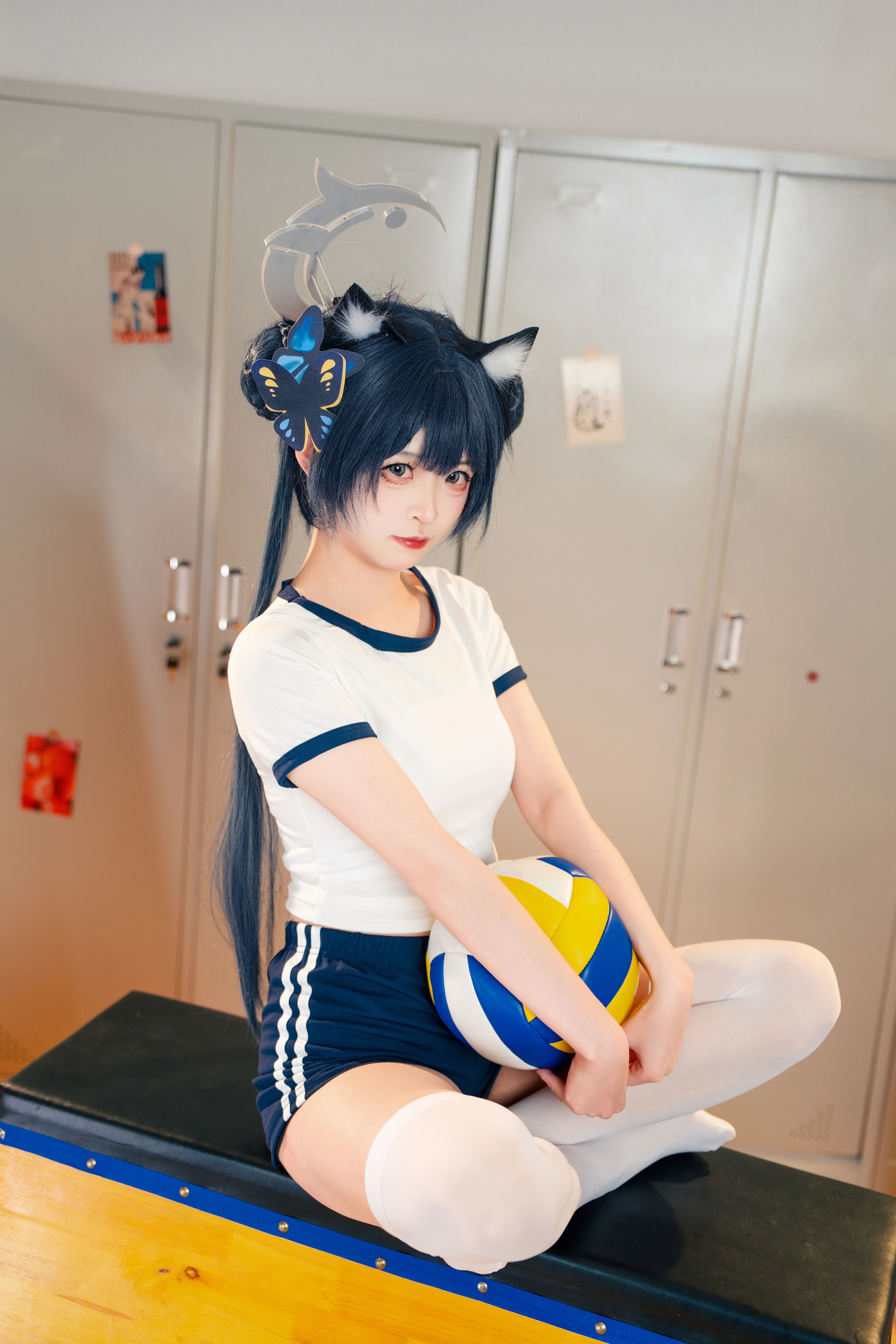 【龙华妃咲cos】蔚蓝档案，体育课上的松弛与活力 - 第 3 张