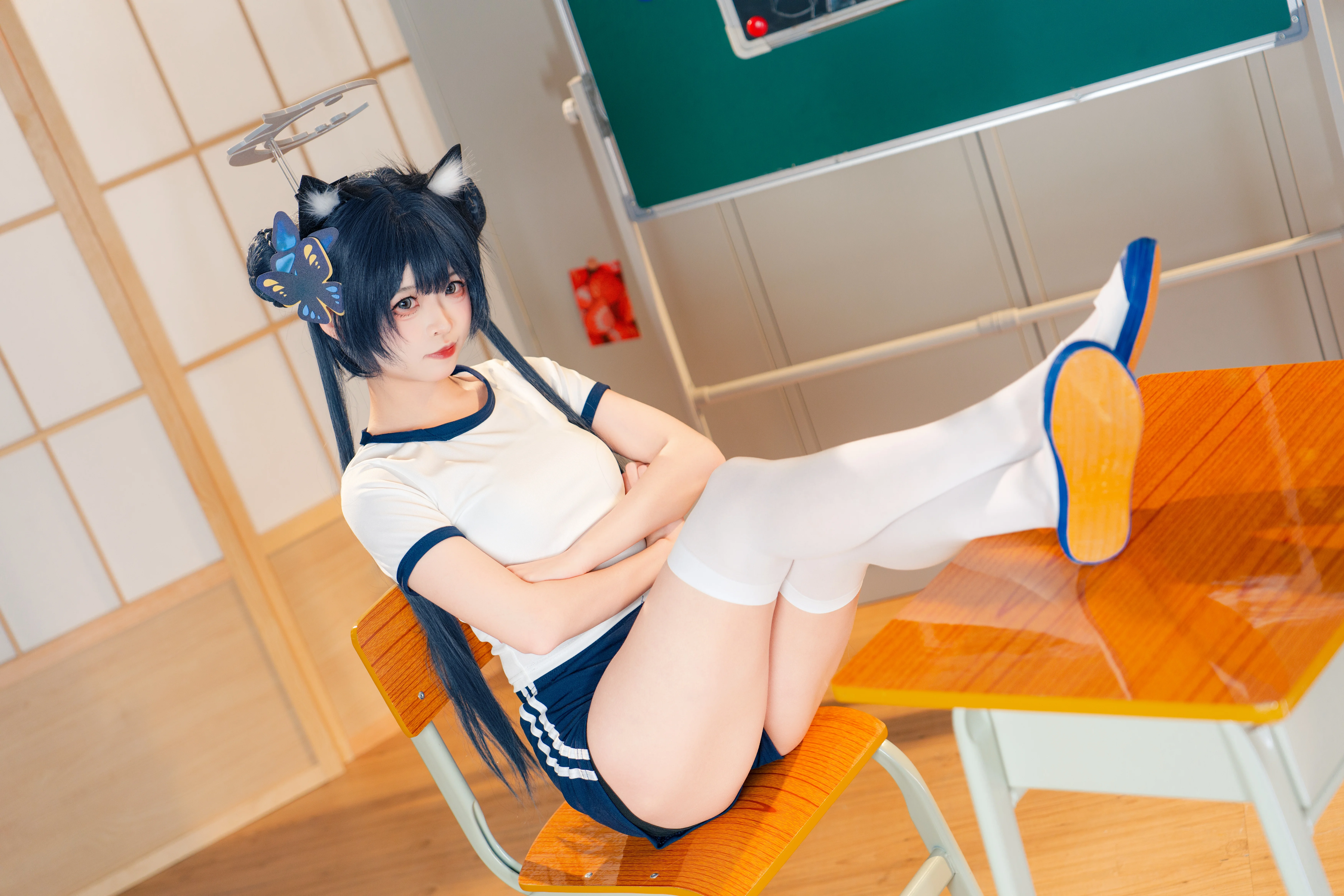 【龙华妃咲cos】蔚蓝档案，体育课上的松弛与活力 - 第 6 张