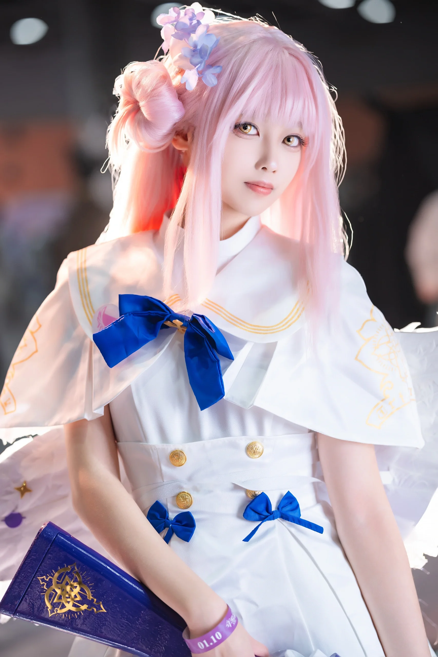 【圣园未花cos】蔚蓝档案中的优雅与力量 - 第10张