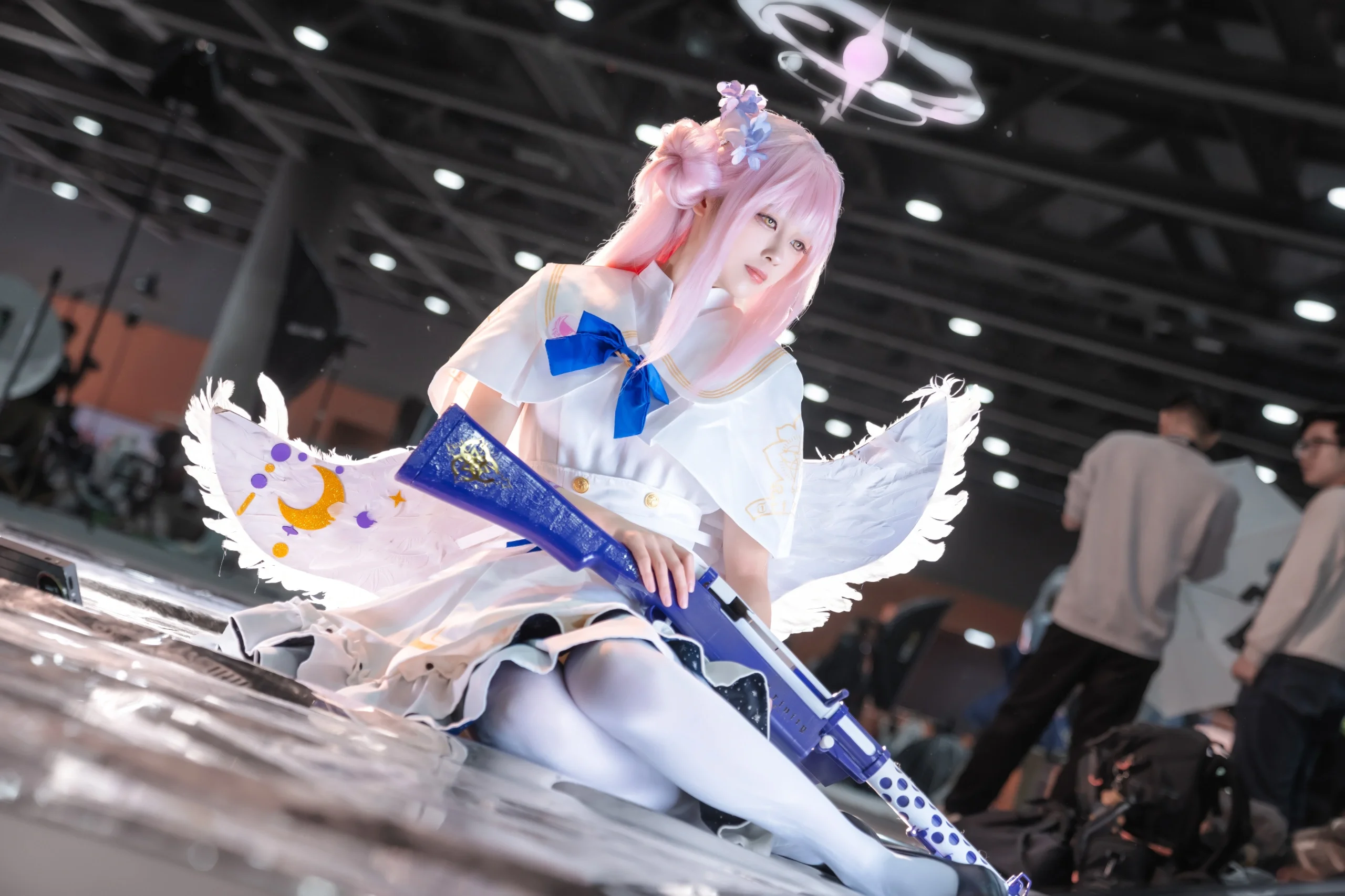 【圣园未花cos】蔚蓝档案中的优雅与力量 - 第9张