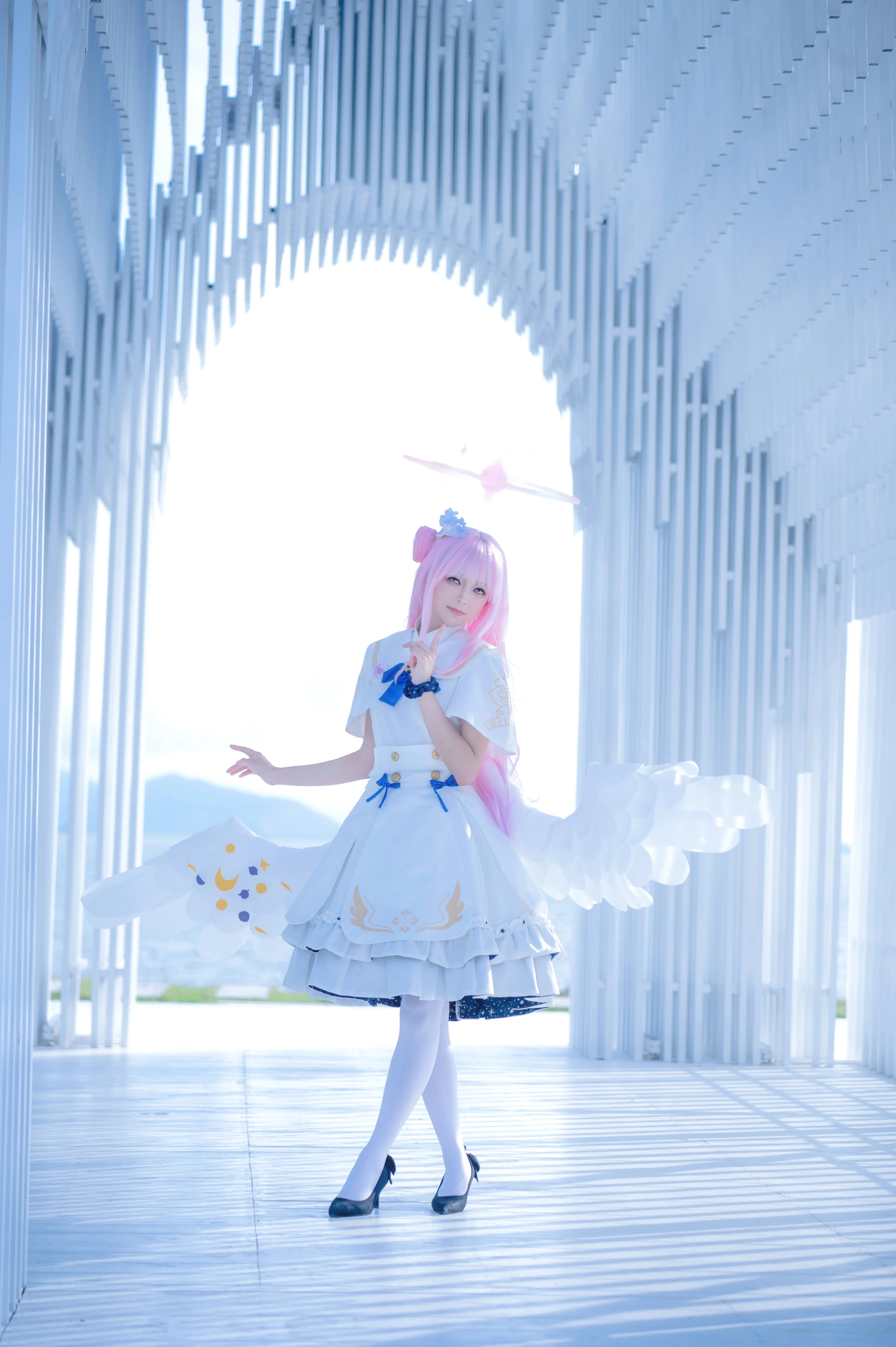 【圣园未花cos】于纯净光影中还原空灵神迹