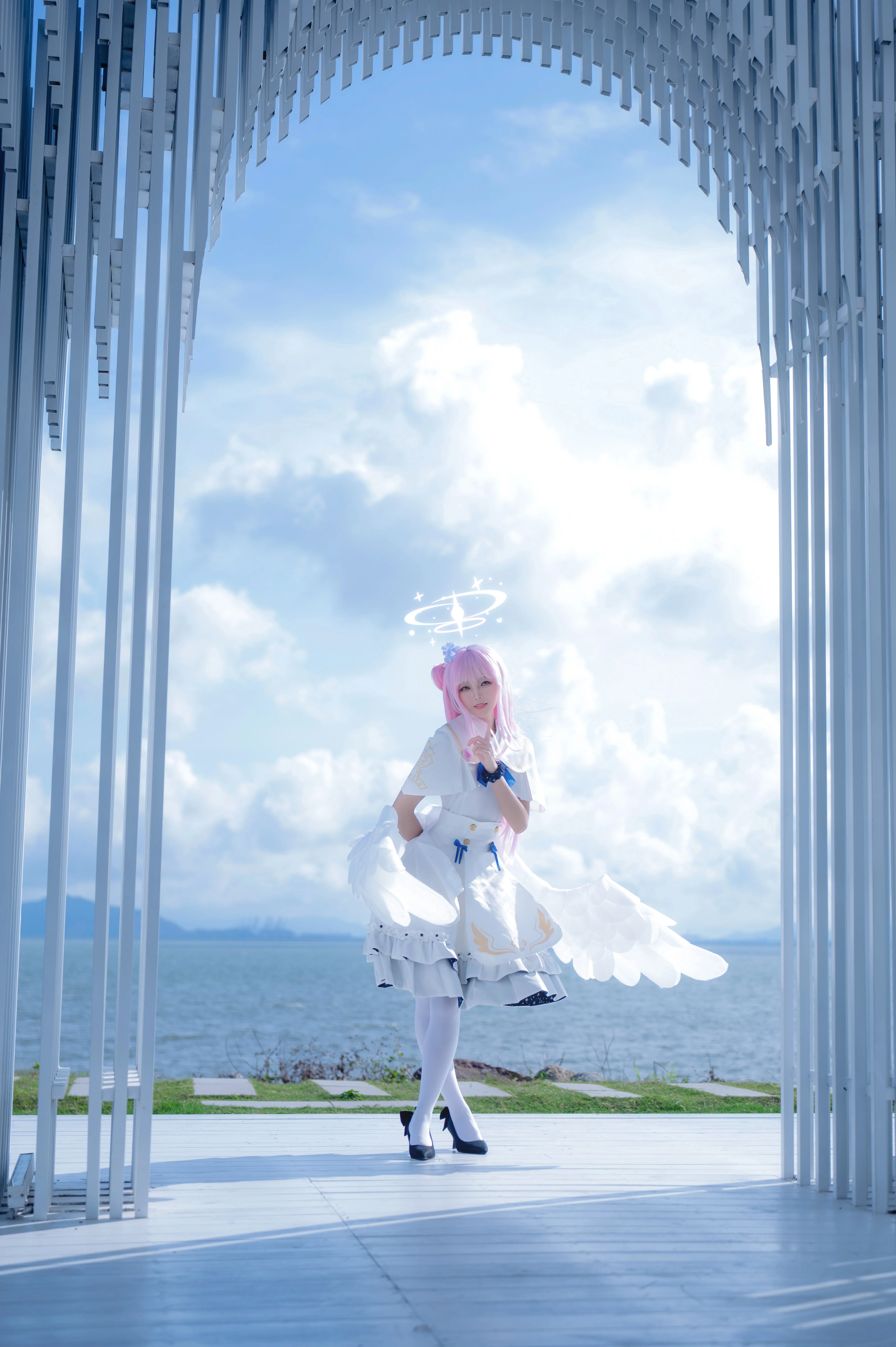 【圣园未花cos】于纯净光影中还原空灵神迹 - 第 4 张