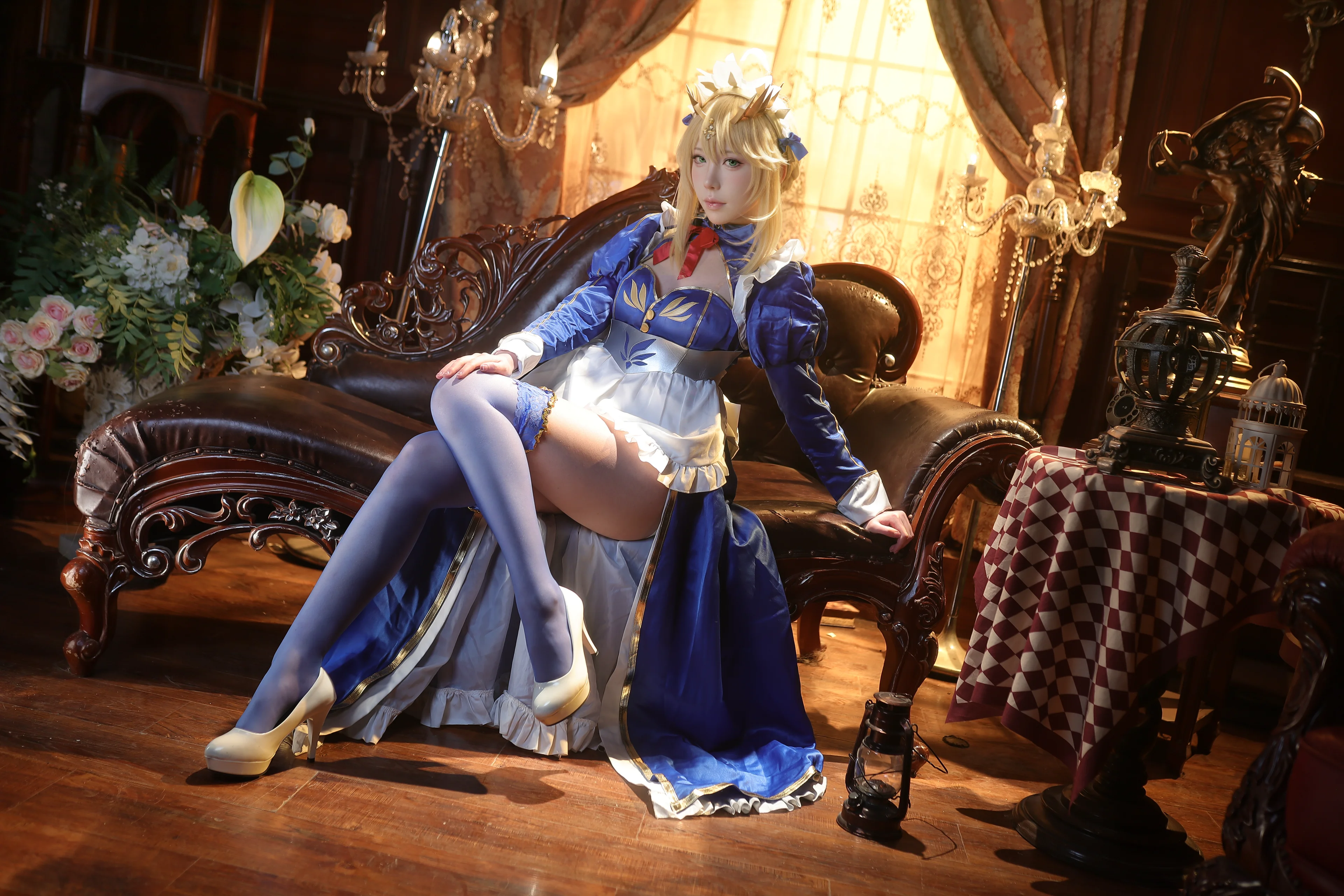 【阿爾託莉雅cos】Fate/Grand Order 白槍呆皇家女僕裝 - 第 3 張
