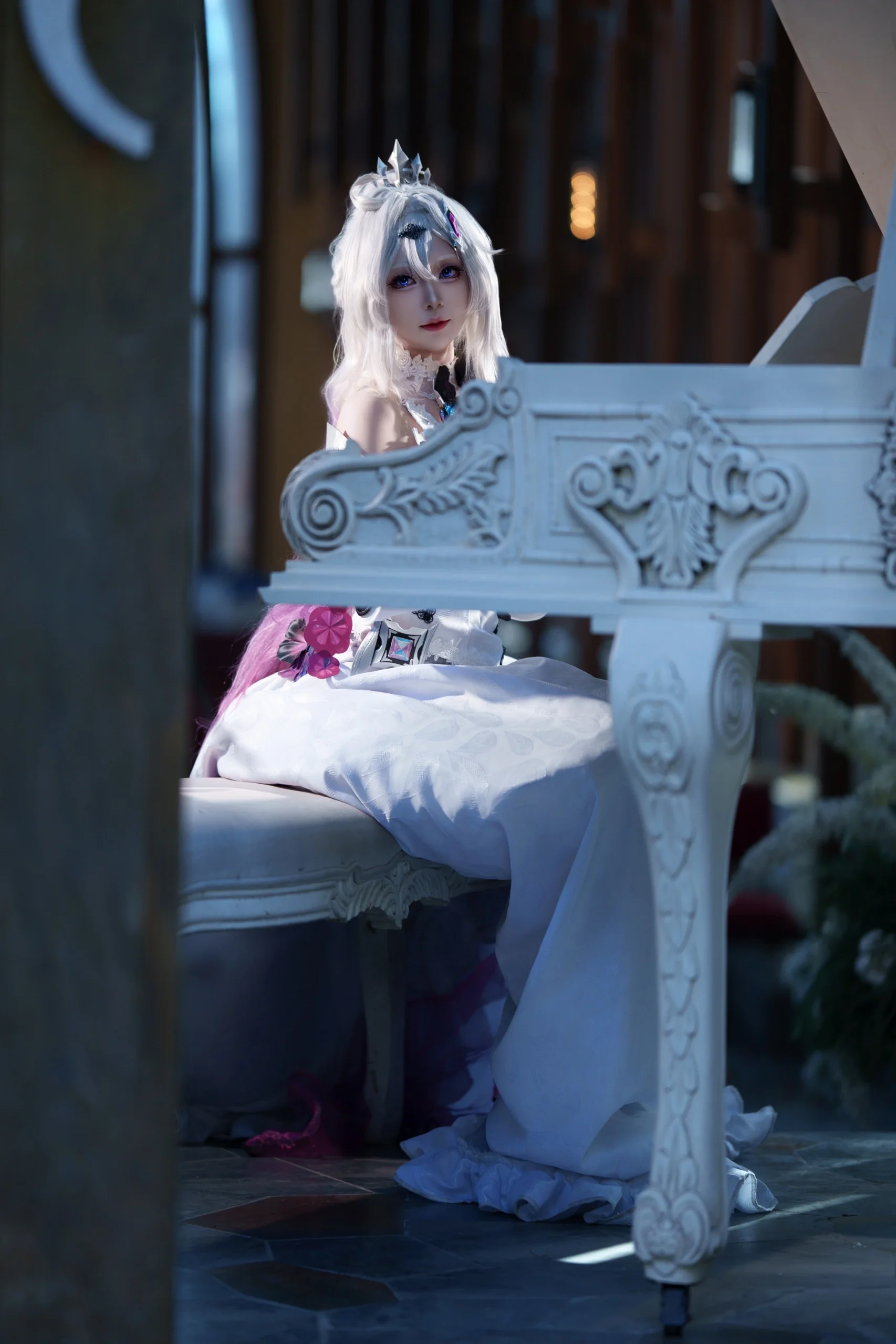 【キアナコスプレ】終焉の律者・崩壊世界に咲く純白の花嫁、奇跡の瞬間を固定 - 4 枚目