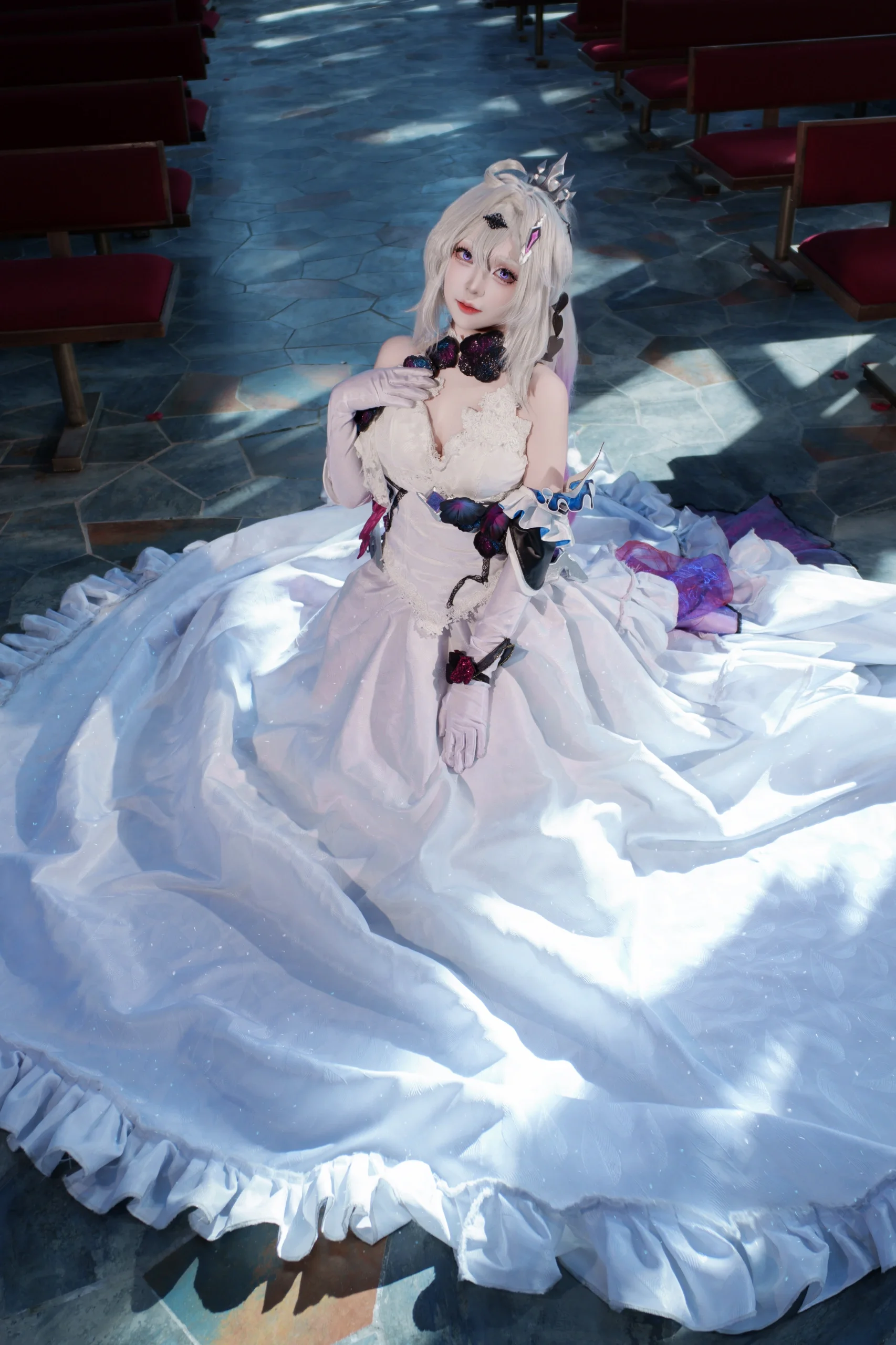 【キアナコスプレ】終焉の律者・崩壊世界に咲く純白の花嫁、奇跡の瞬間を固定 - 5 枚目