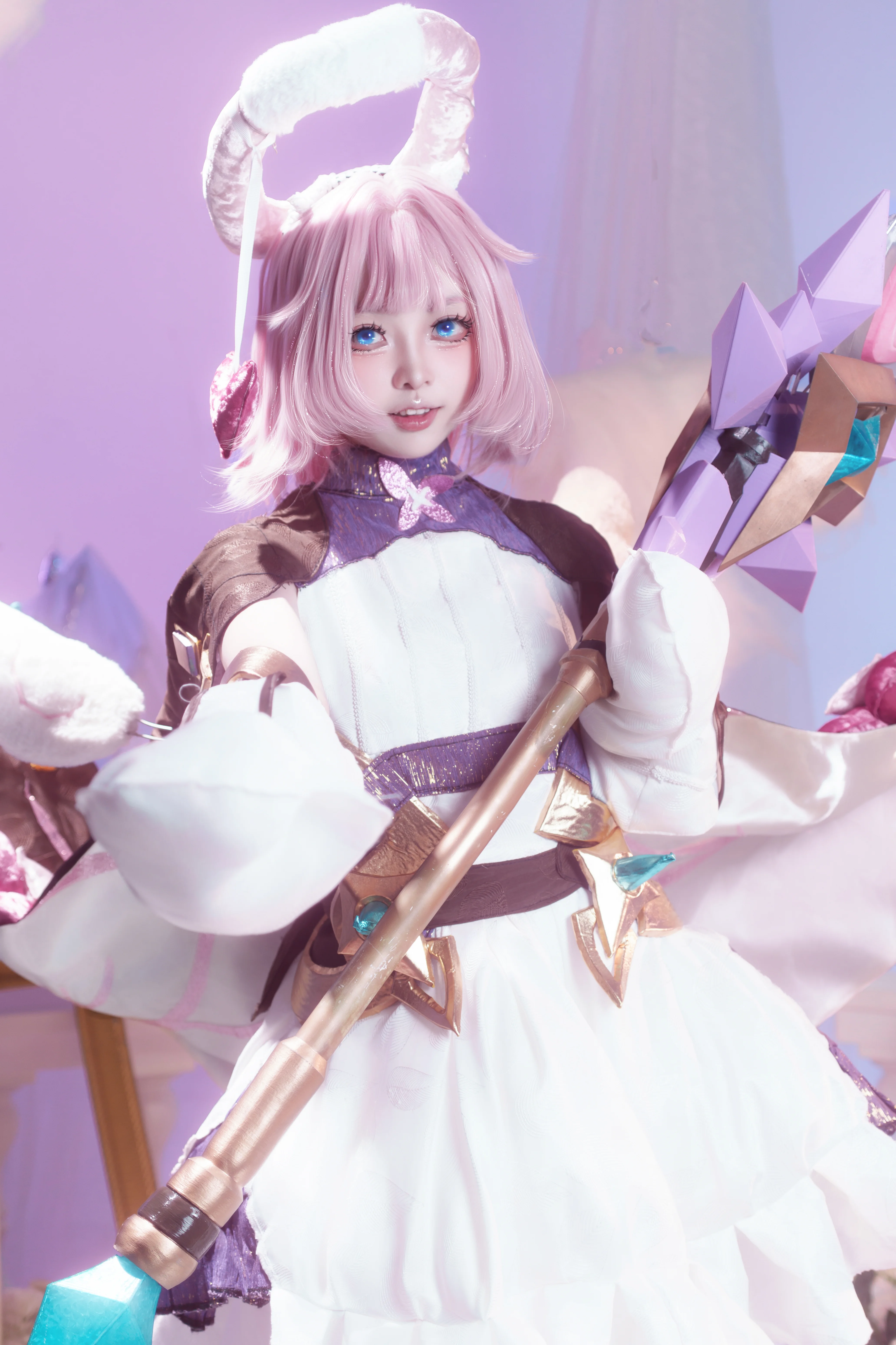 【爱莉希雅cos】妖精爱莉的魔法，小小的我也能闪闪发光 - 第 1 张