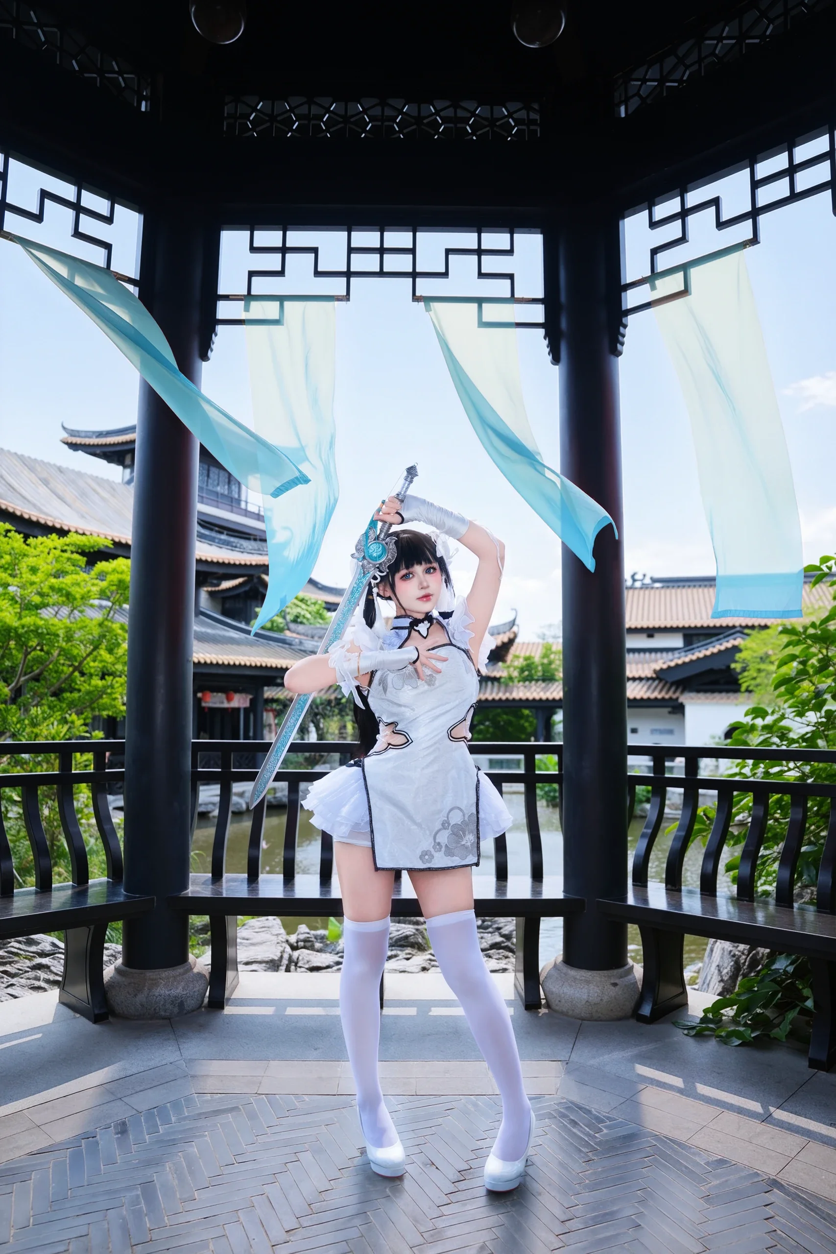 【殷紫萍cos】永劫无间玉髓冰心，广州文化馆中式园林出片记 - 第 3 张