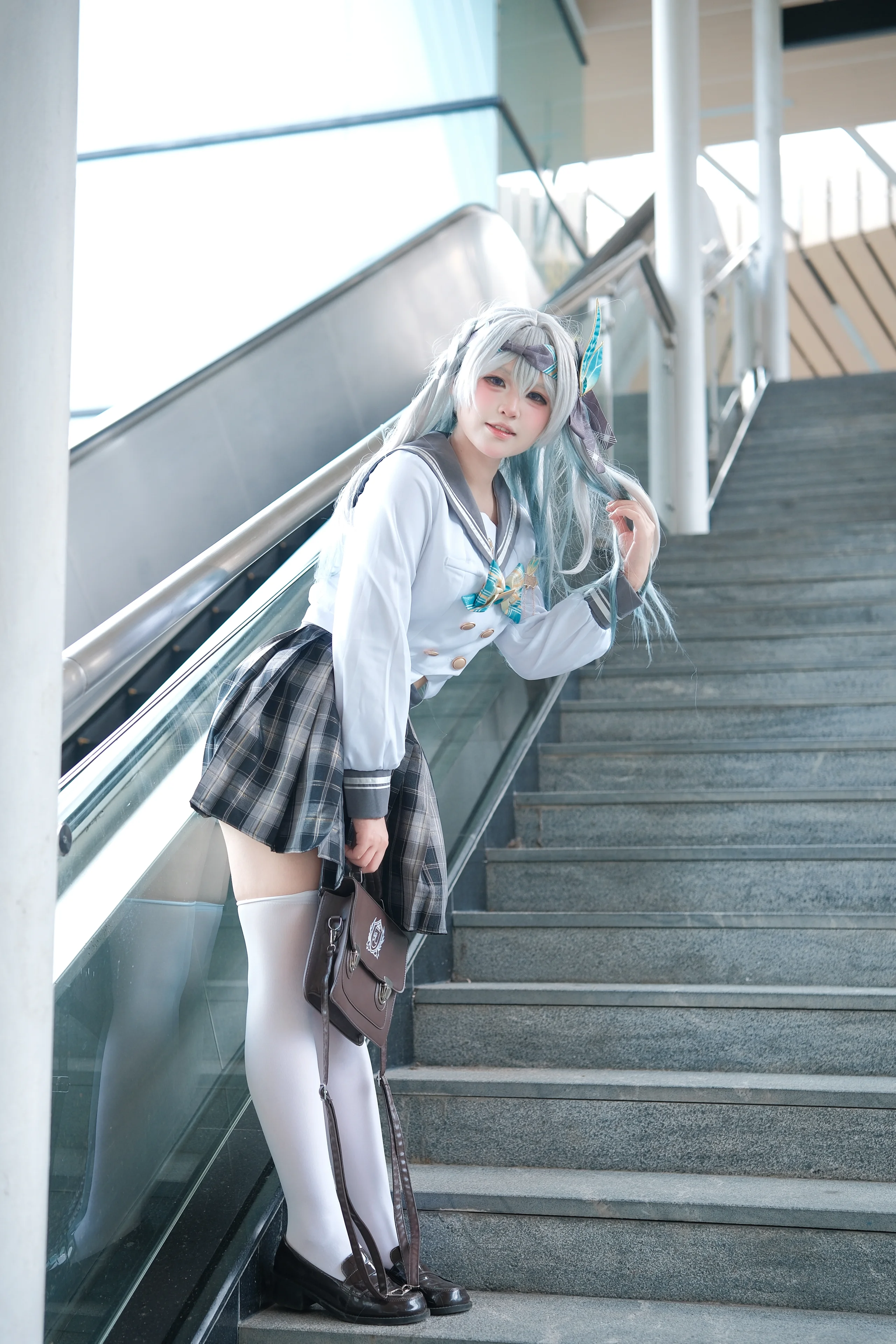 【流萤cos】崩坏星穹铁道，春日手信的校园风 - 第 6 张
