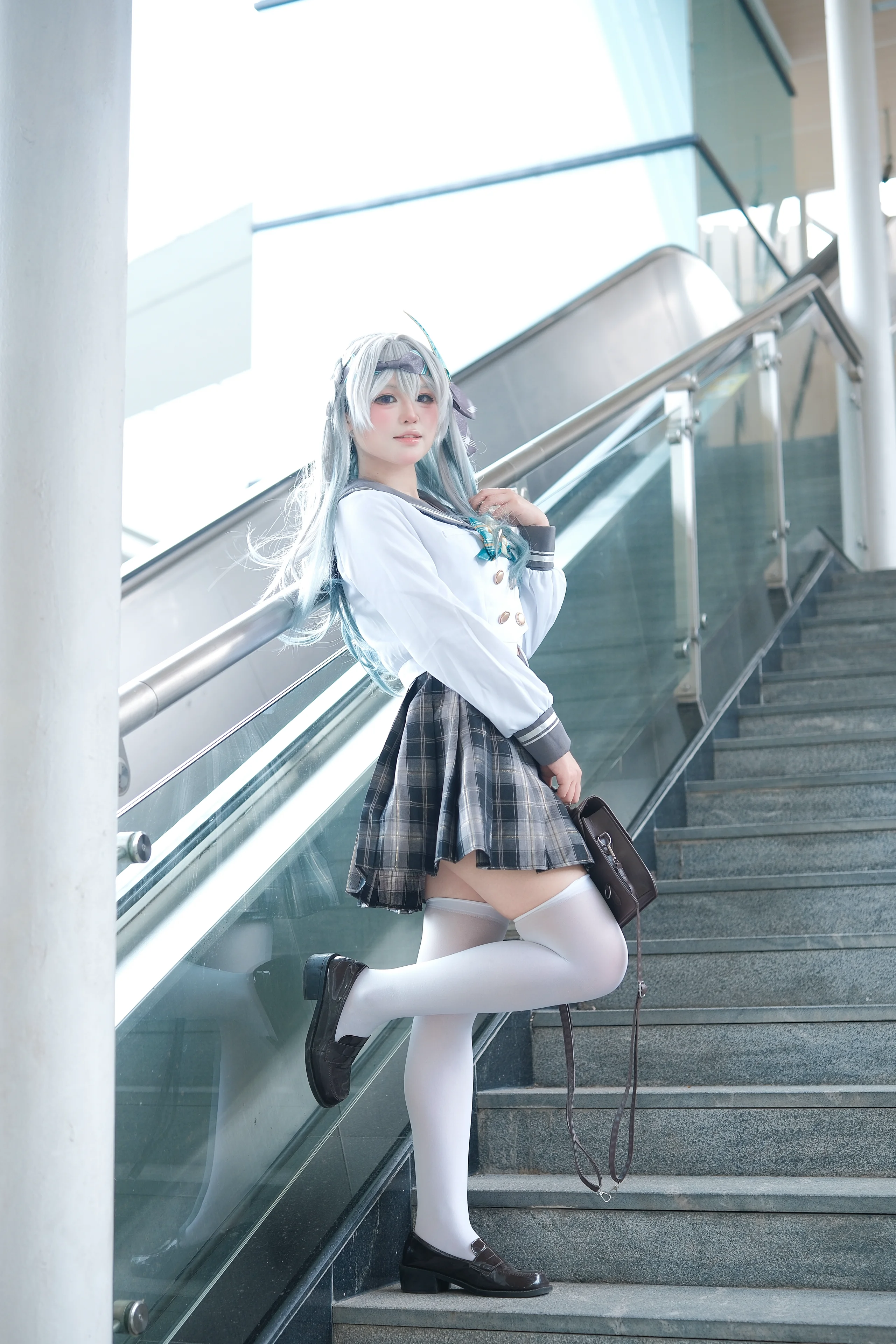 【流萤cos】崩坏星穹铁道，春日手信的校园风 - 第 8 张
