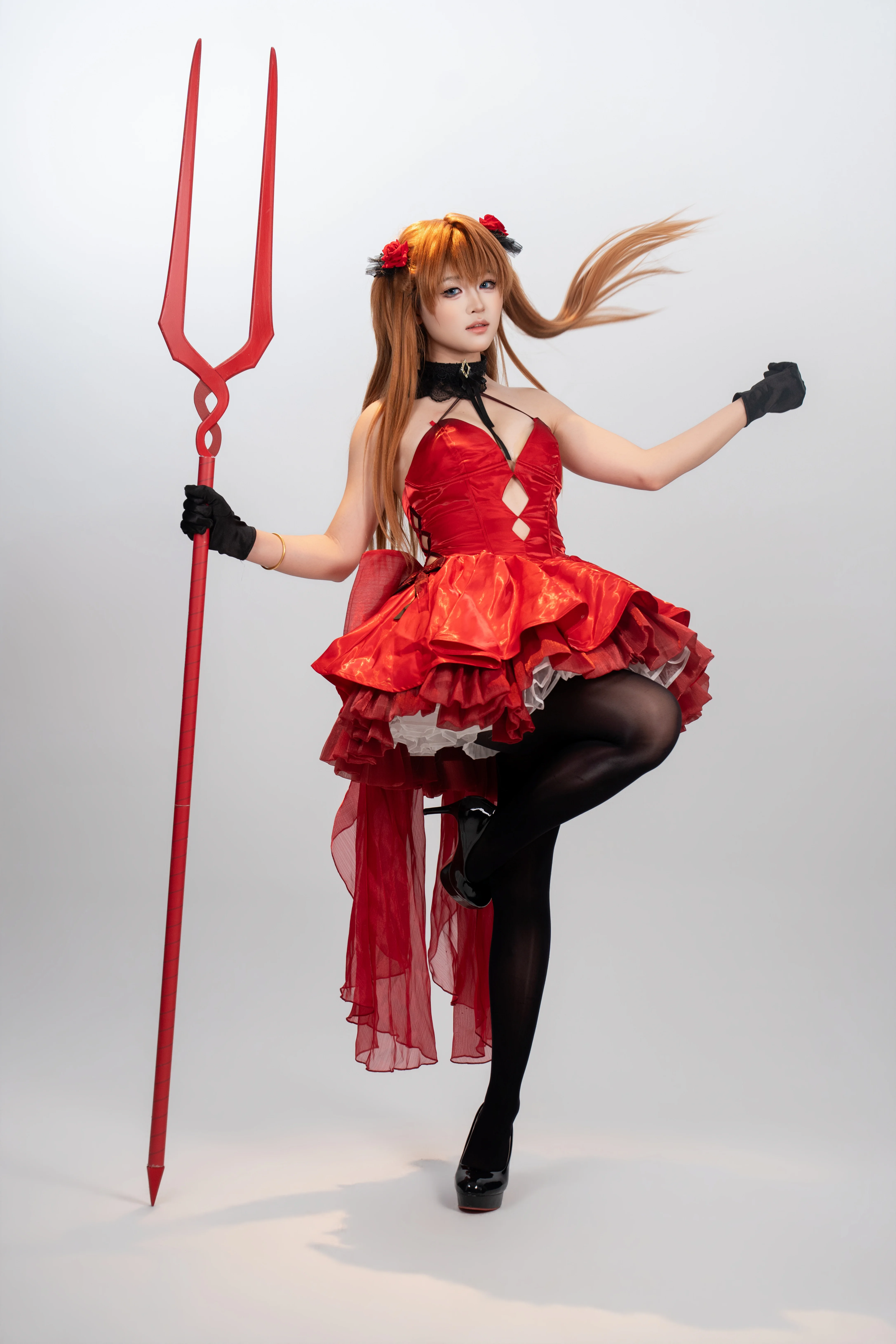 【明日香cos】胜利女神降临，红黑配色的战斗宣言