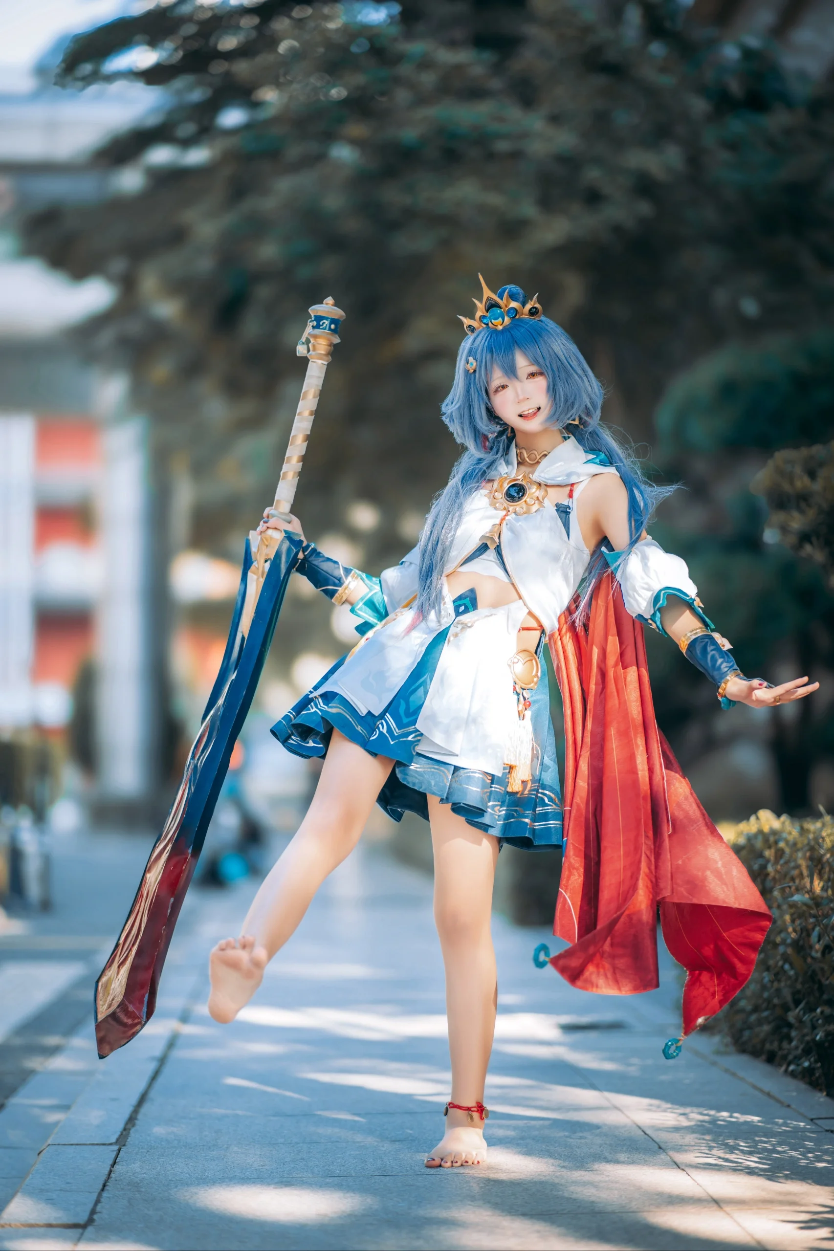 【云璃cos】崩坏星穹铁道赤脚剑士的夏日外景 - 第 3 张