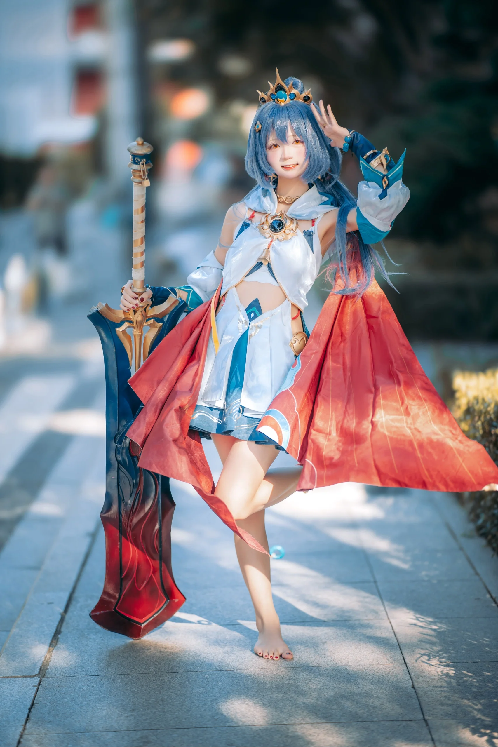 【云璃cos】崩坏星穹铁道赤脚剑士的夏日外景 - 第 4 张