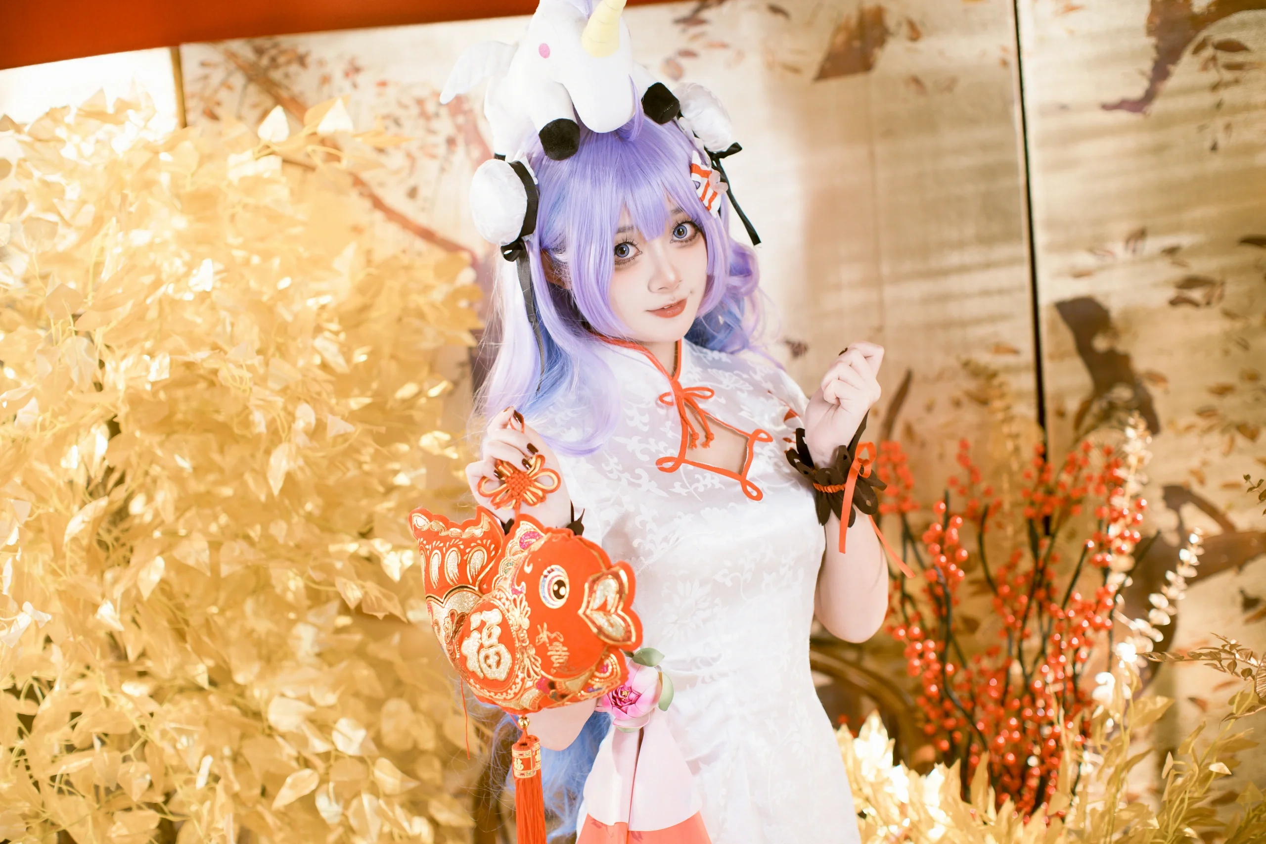 【独角兽cos】碧蓝航线的春之礼，在中式新年里邂逅温柔 - 第 17 张