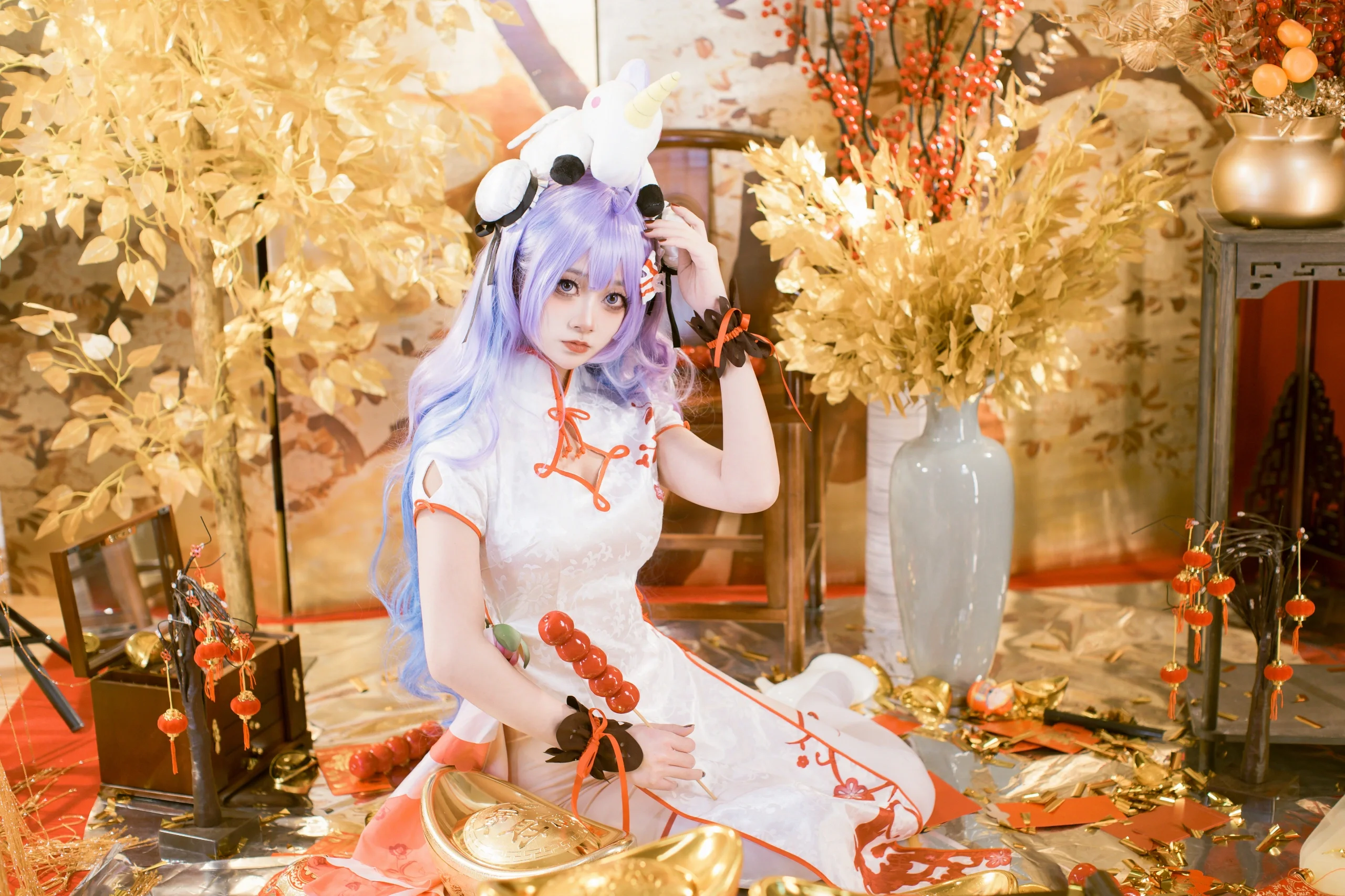 【独角兽cos】碧蓝航线的春之礼，在中式新年里邂逅温柔 - 第 18 张