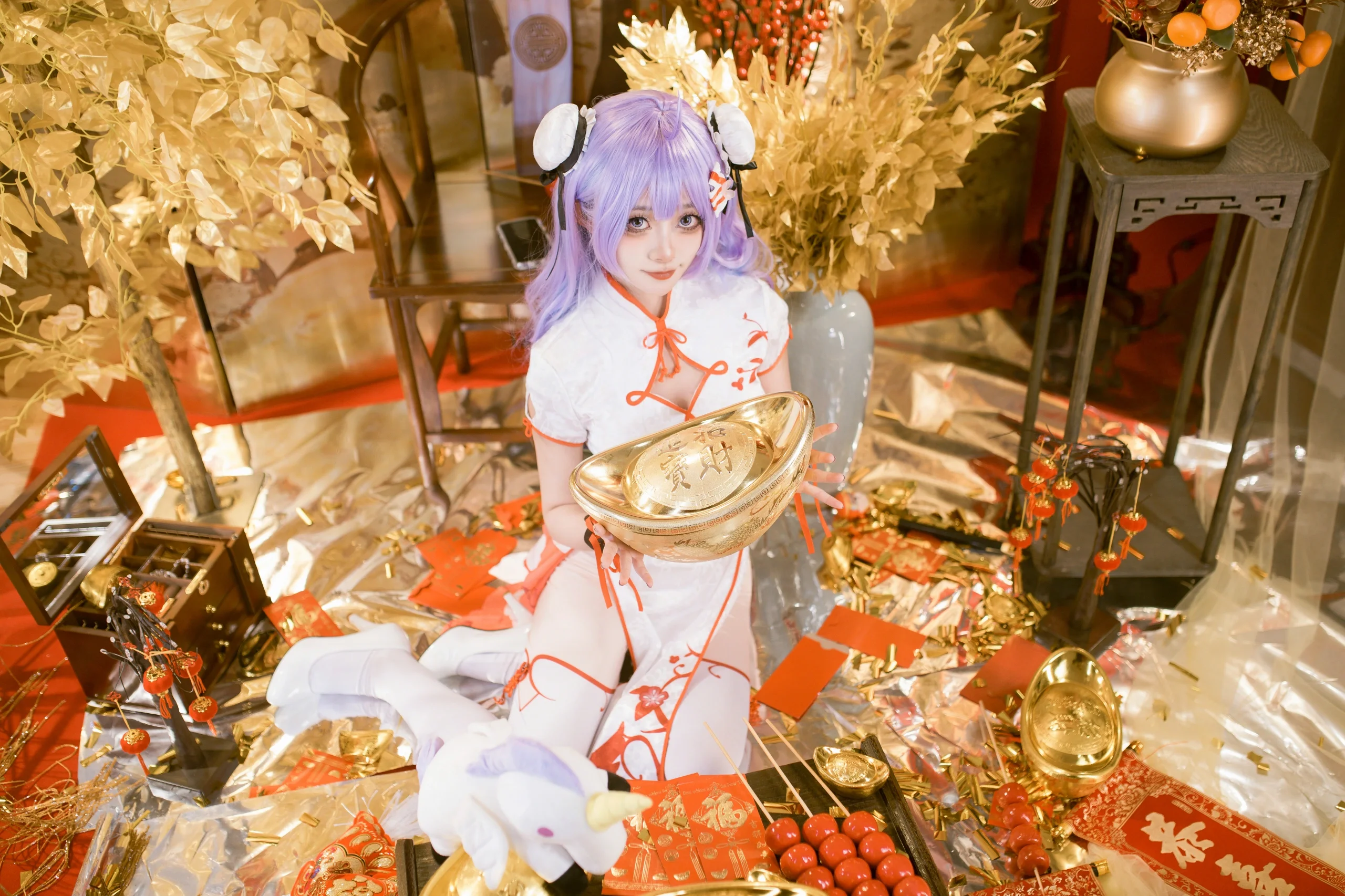 【独角兽cos】碧蓝航线的春之礼，在中式新年里邂逅温柔 - 第 6 张