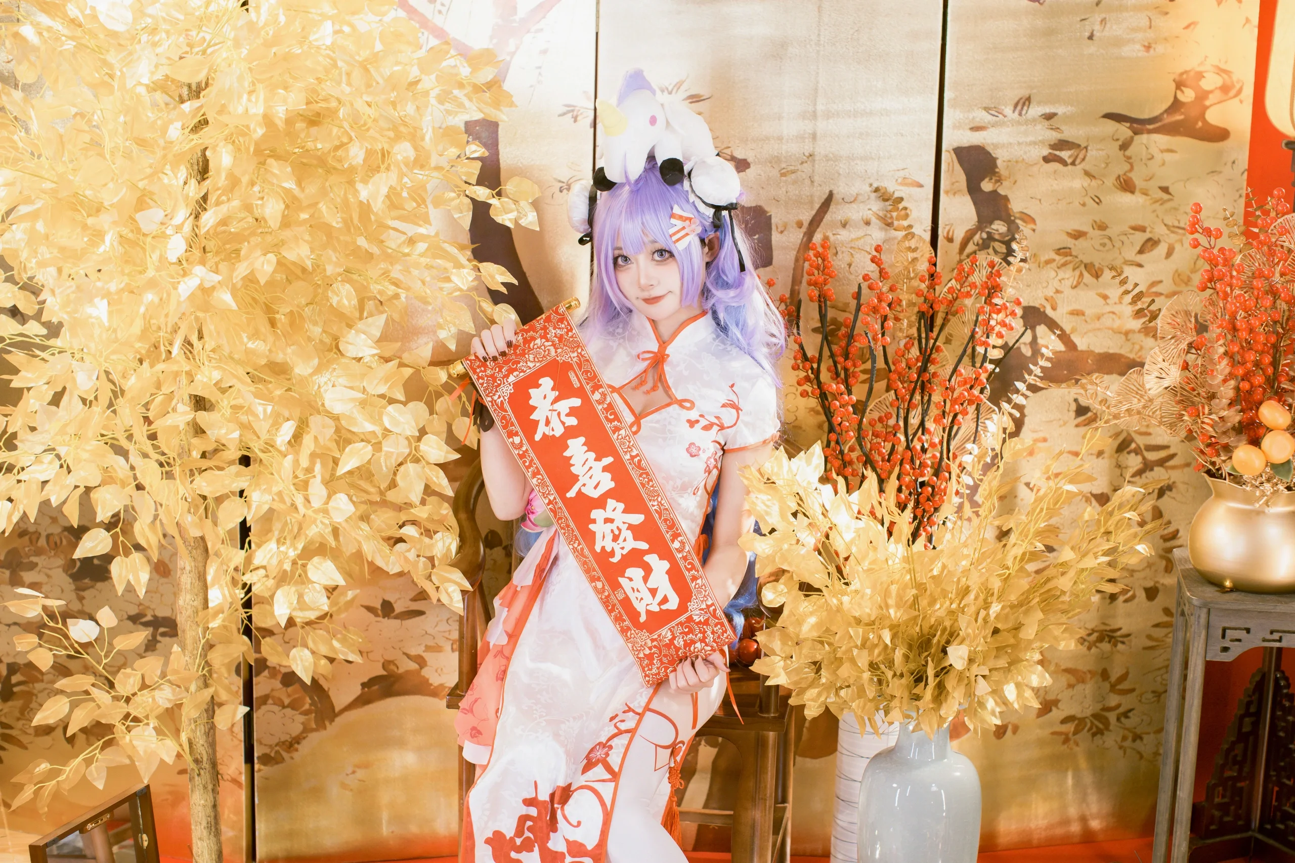 【独角兽cos】碧蓝航线的春之礼，在中式新年里邂逅温柔 - 第 7 张