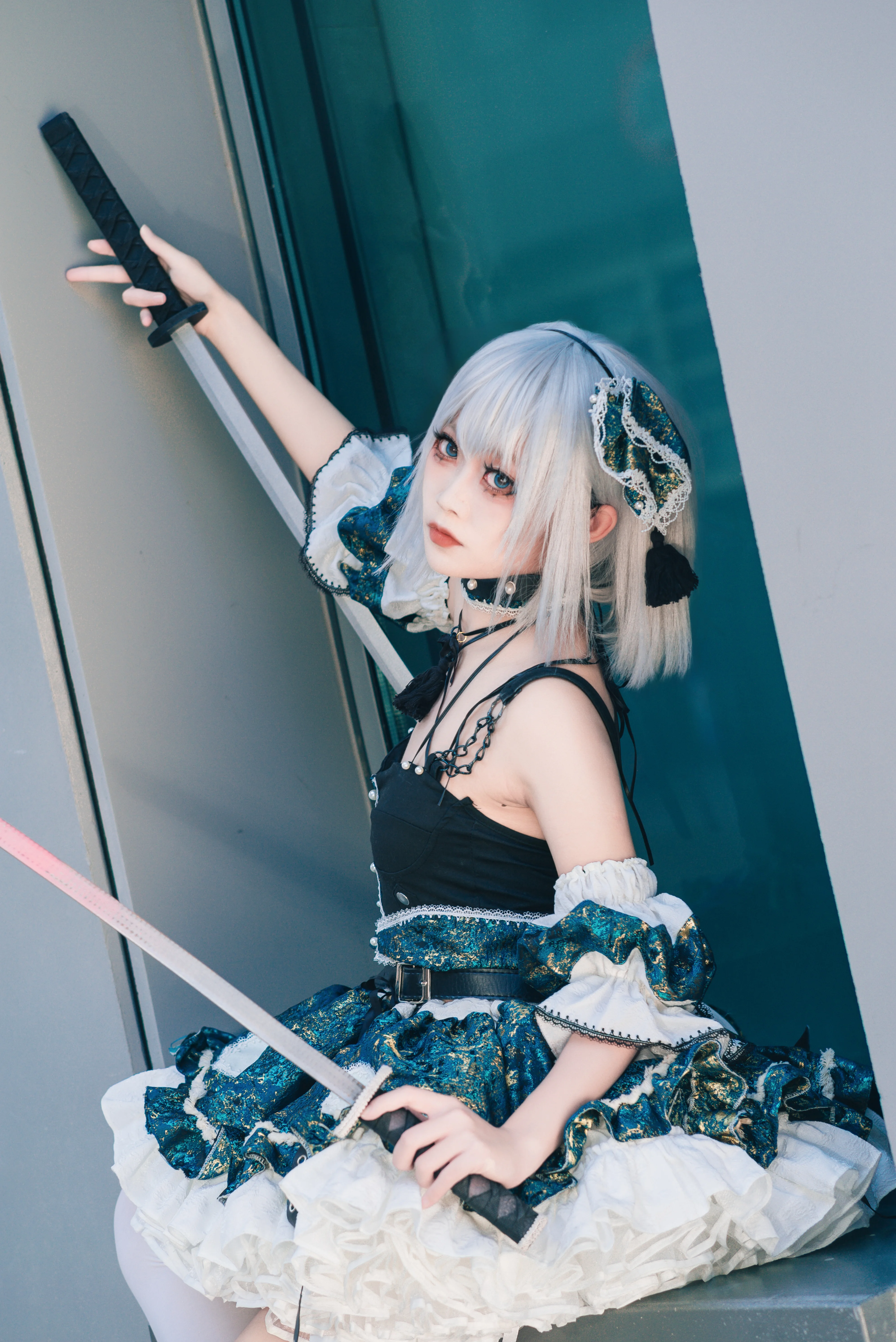 【魂魄妖梦cos】在漫展走廊的静谧瞬间，捕捉东方project的灵动 - 第 6 张