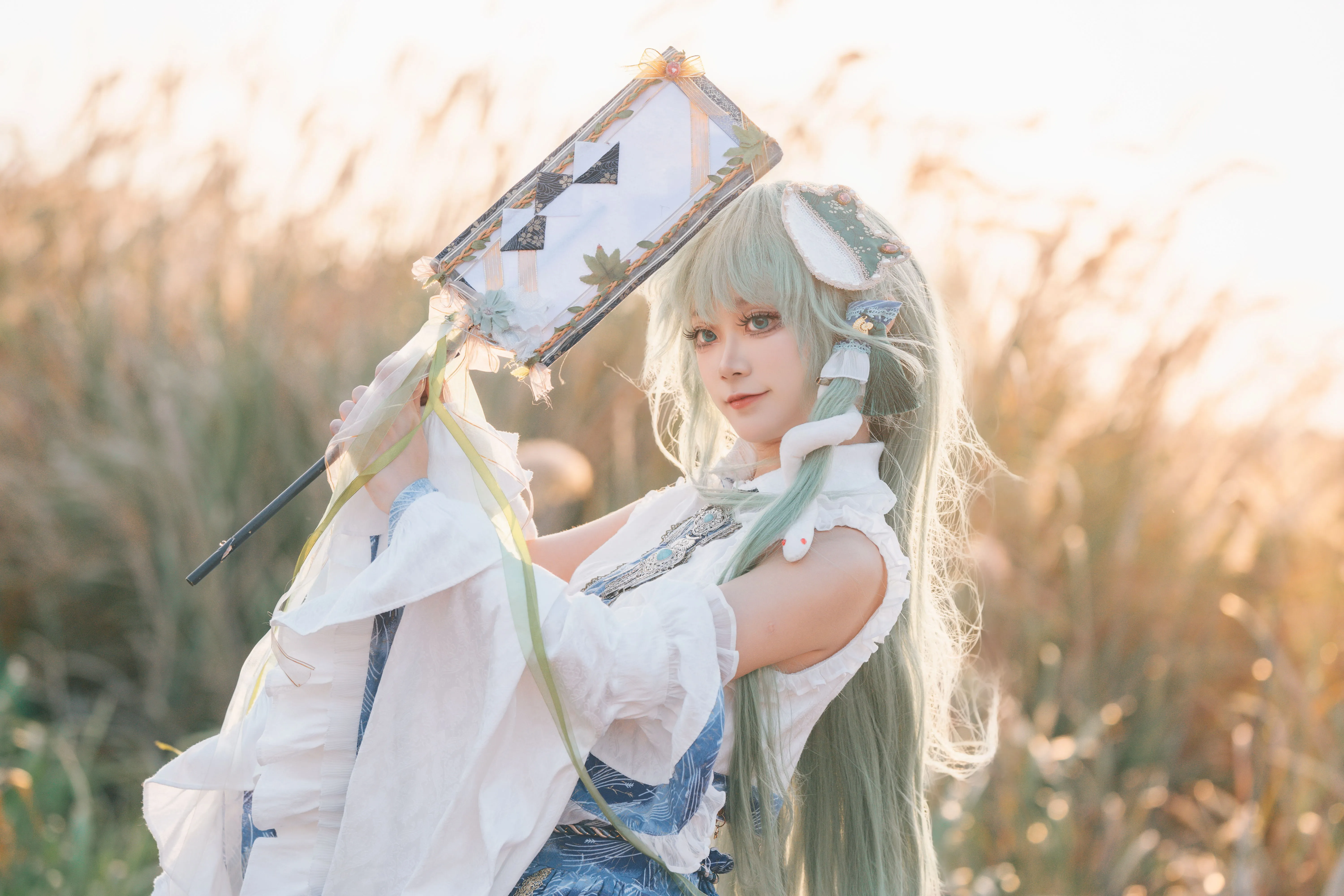 【东风谷早苗cos】海风与芦苇，神明与黄昏之约