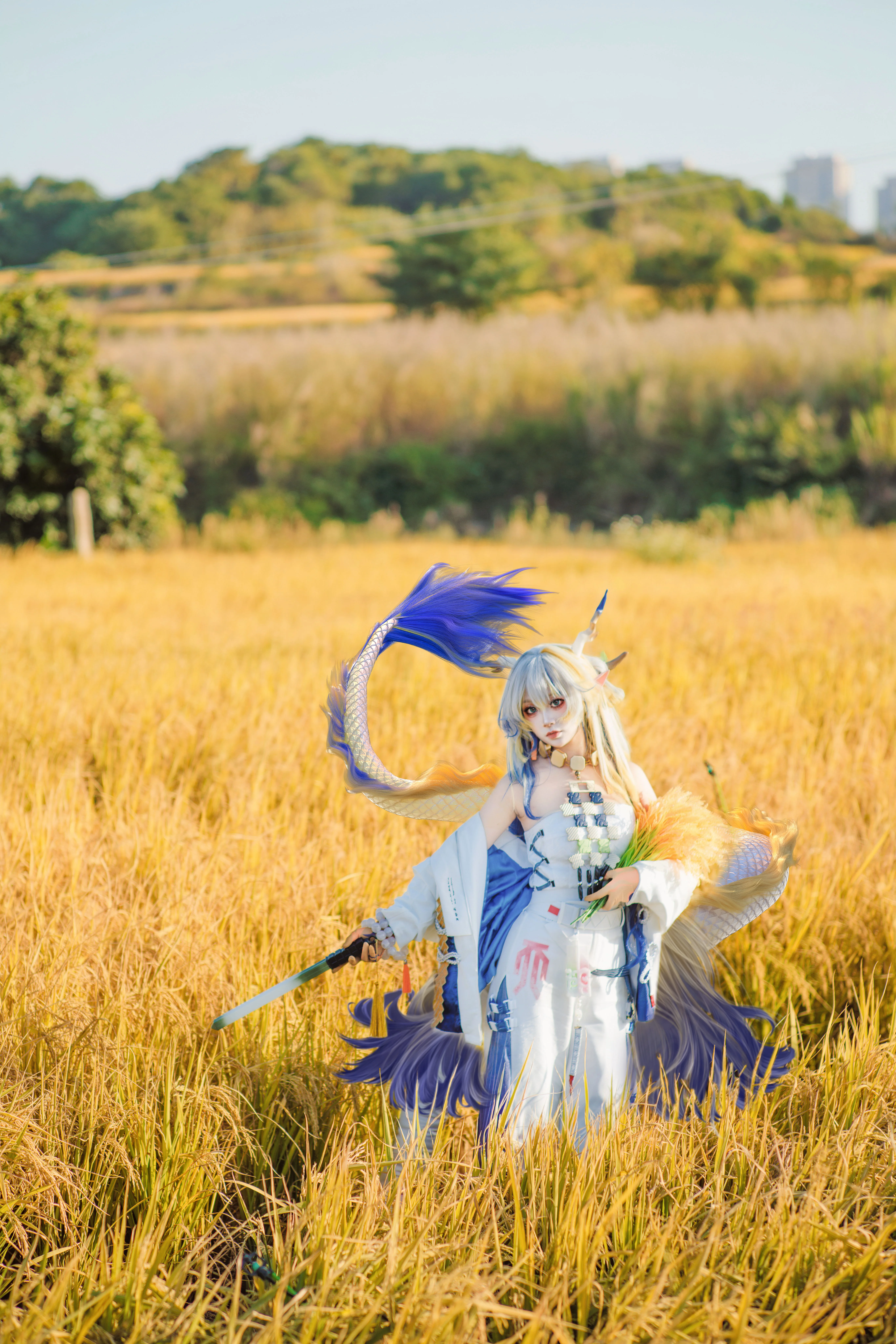【黍cos】在明日方舟的稻田里，共鸣龙的灵气 - 第2张