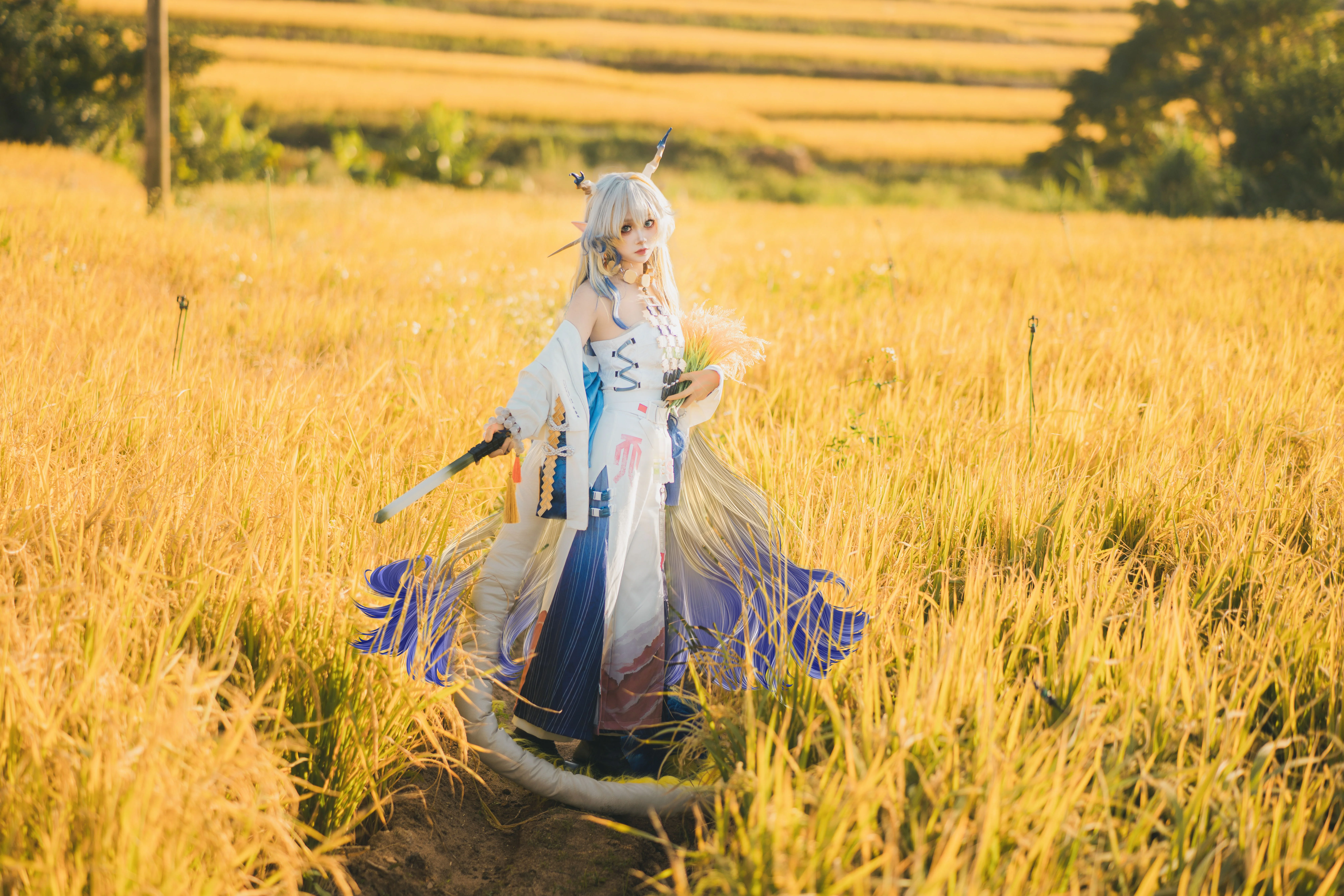 【黍cos】在明日方舟的稻田里，共鸣龙的灵气 - 第8张
