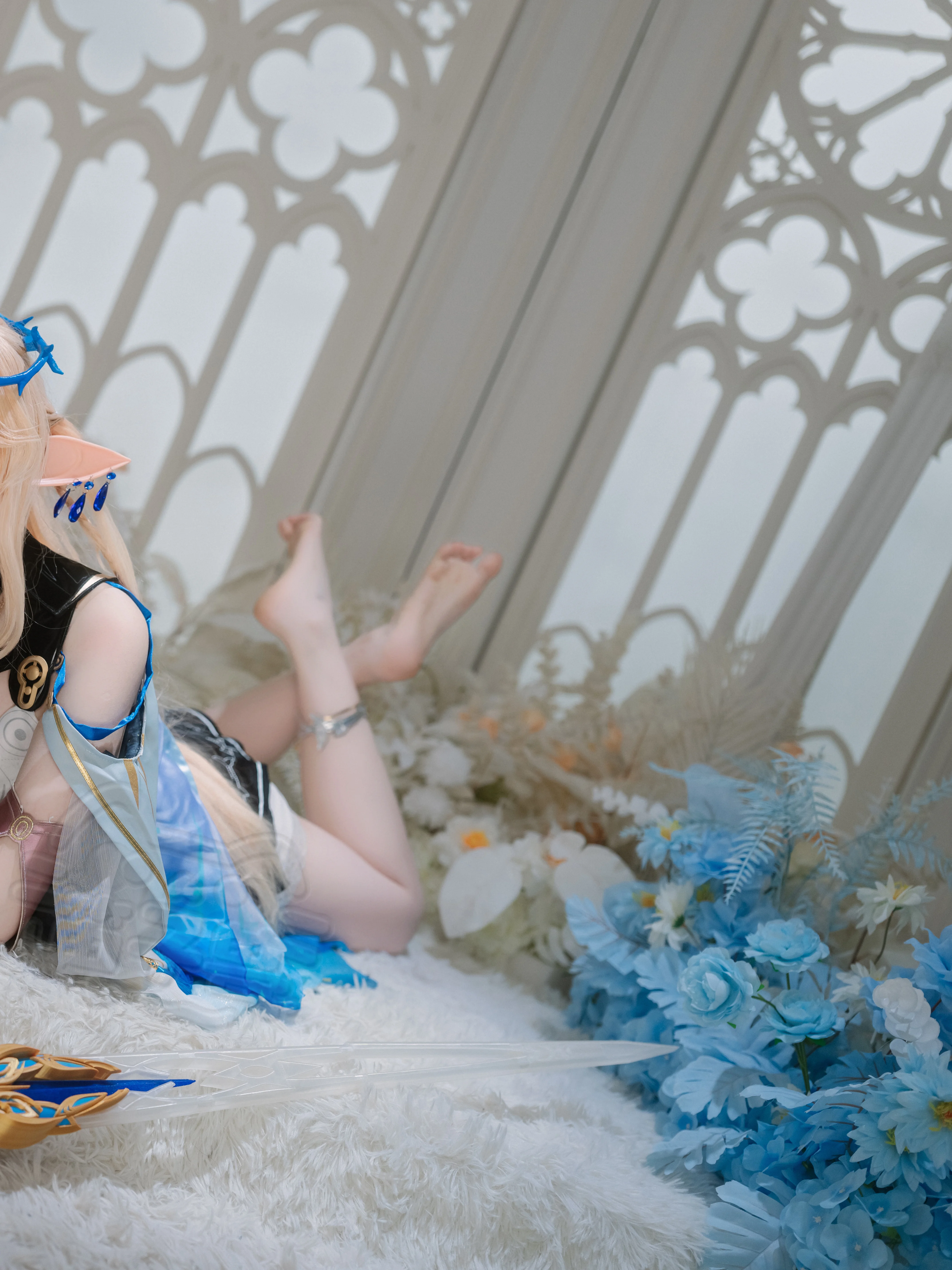 【卡提希婭cos】鳴潮裡的藍白奇幻感 - 第 1 張