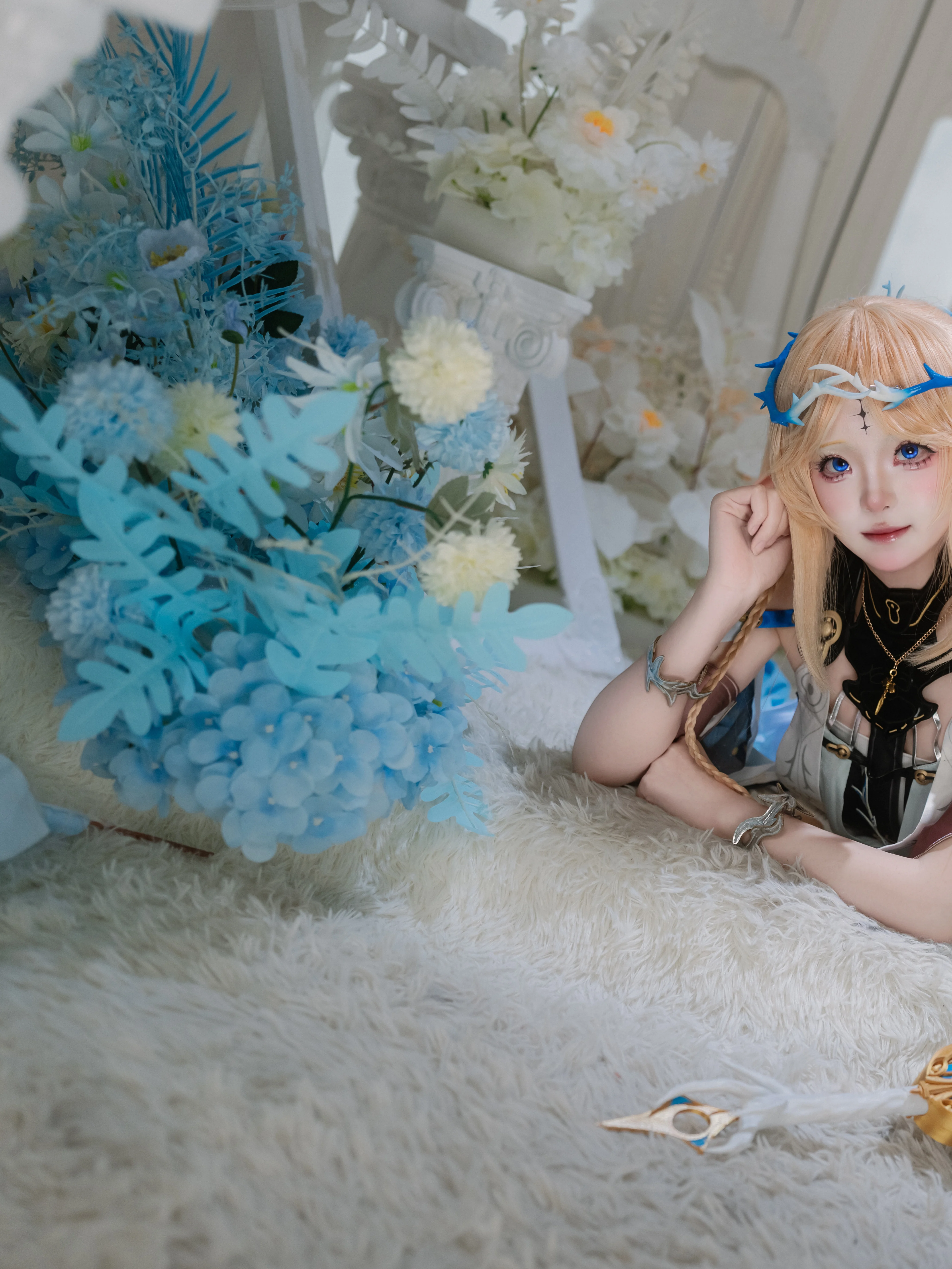 【卡提希婭cos】鳴潮裡的藍白奇幻感 - 第 2 張