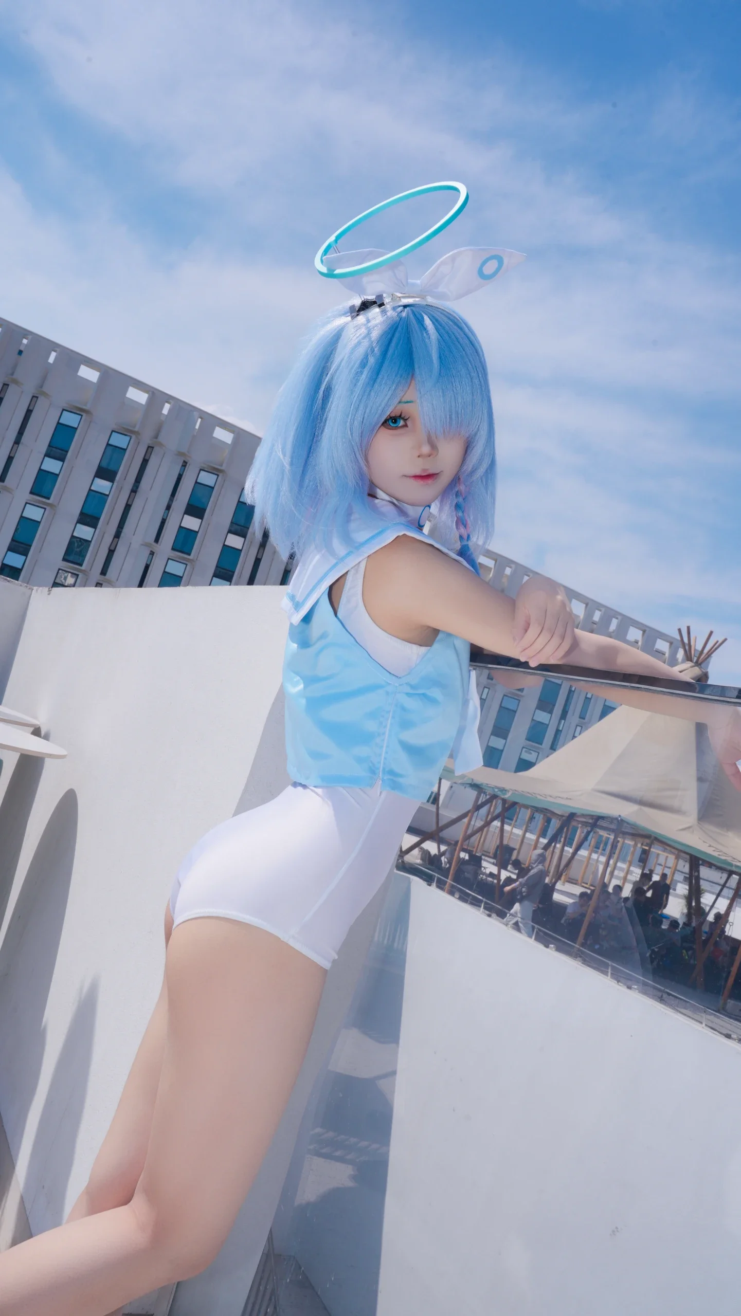 阿羅娜cos，暢遊在蔚藍檔案的清涼夏日裡 - 第 3 張