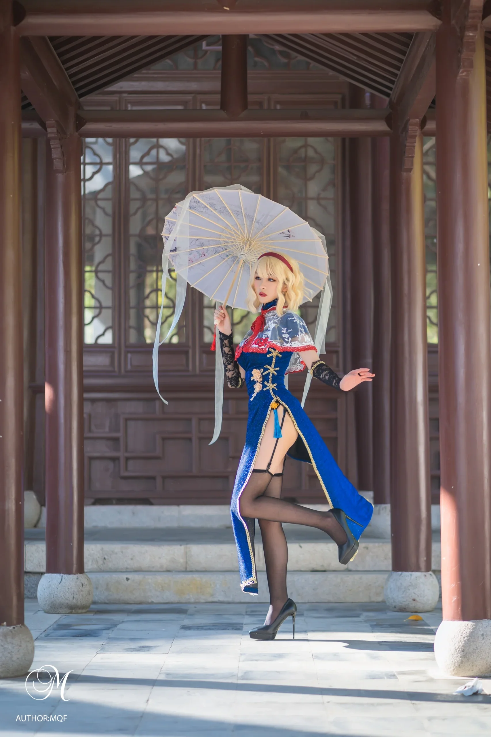 【愛麗絲cos】東方Project旗袍，中式園林裡的童話感 - 第 3 張