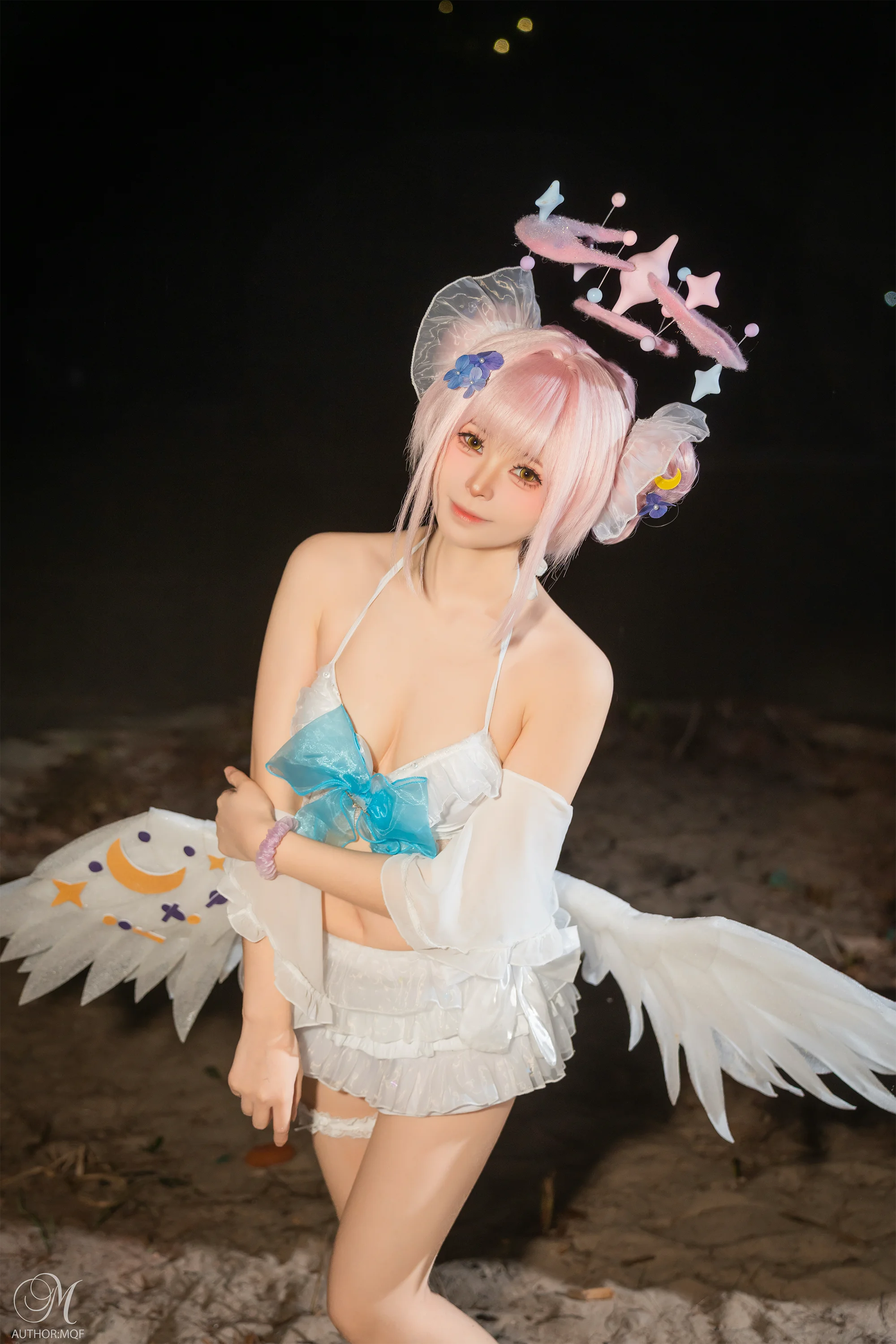 【聖園未花cos】蔚藍檔案夏夜海邊的記錄 - 第 2 張