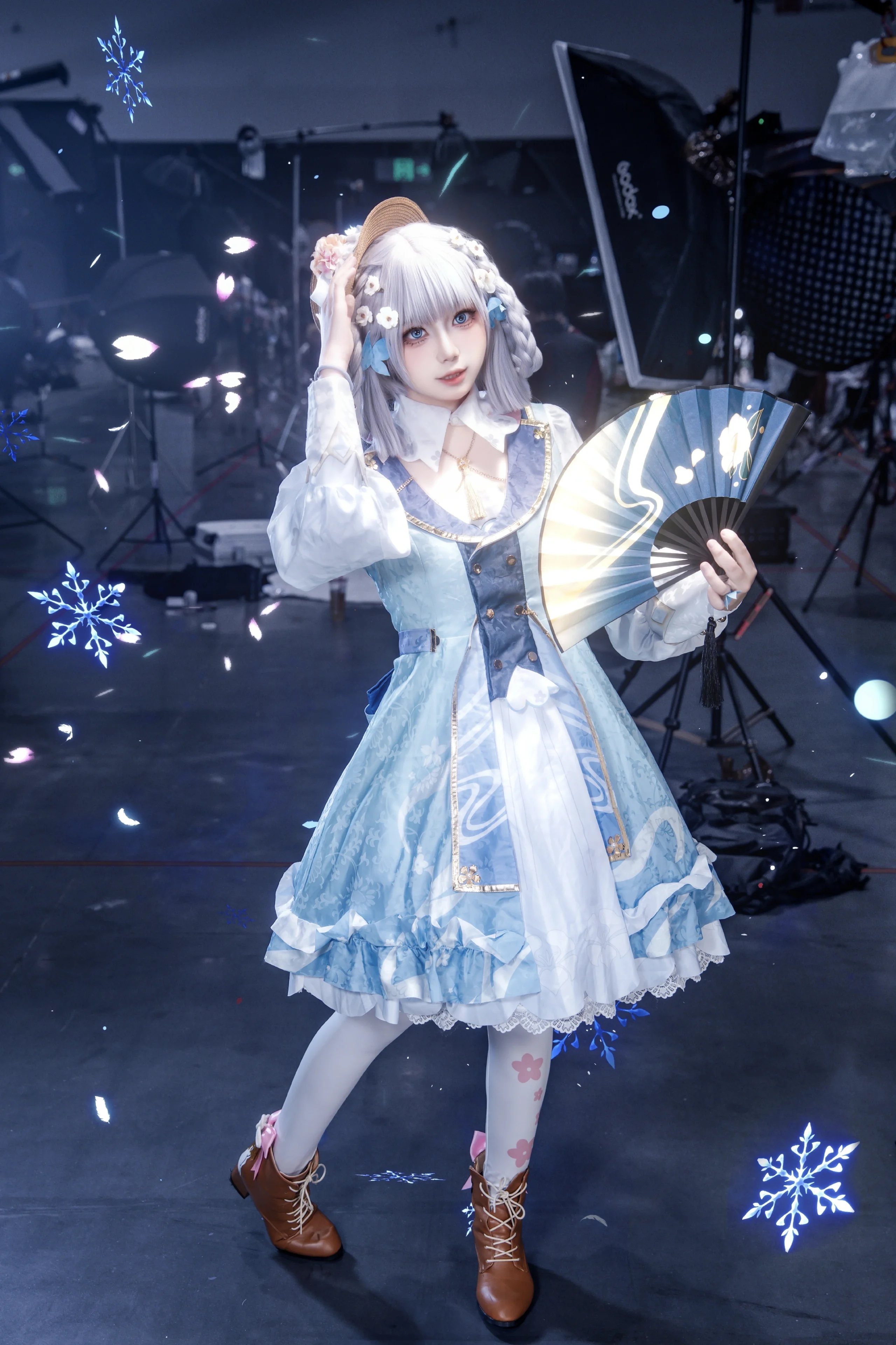 【神里绫华cos】花时来信，冰系少女的漫展瞬间 - 第 2 张